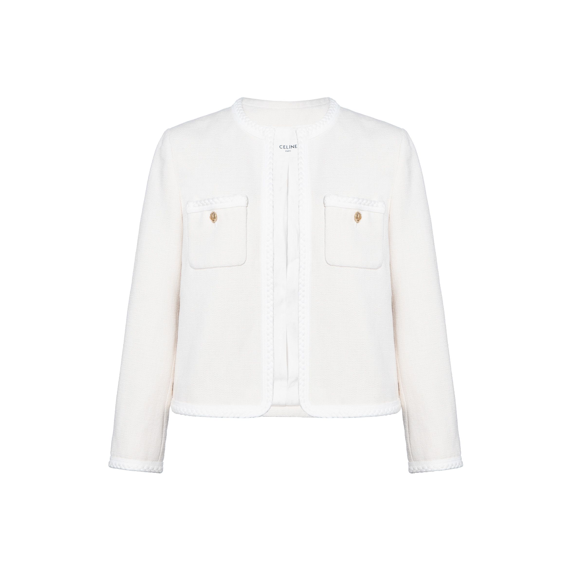 Celine CELINE Silk Round Neck Jacket Size 34 Size XS / US 0-2 / IT 36-38 - 1 Thumbnail