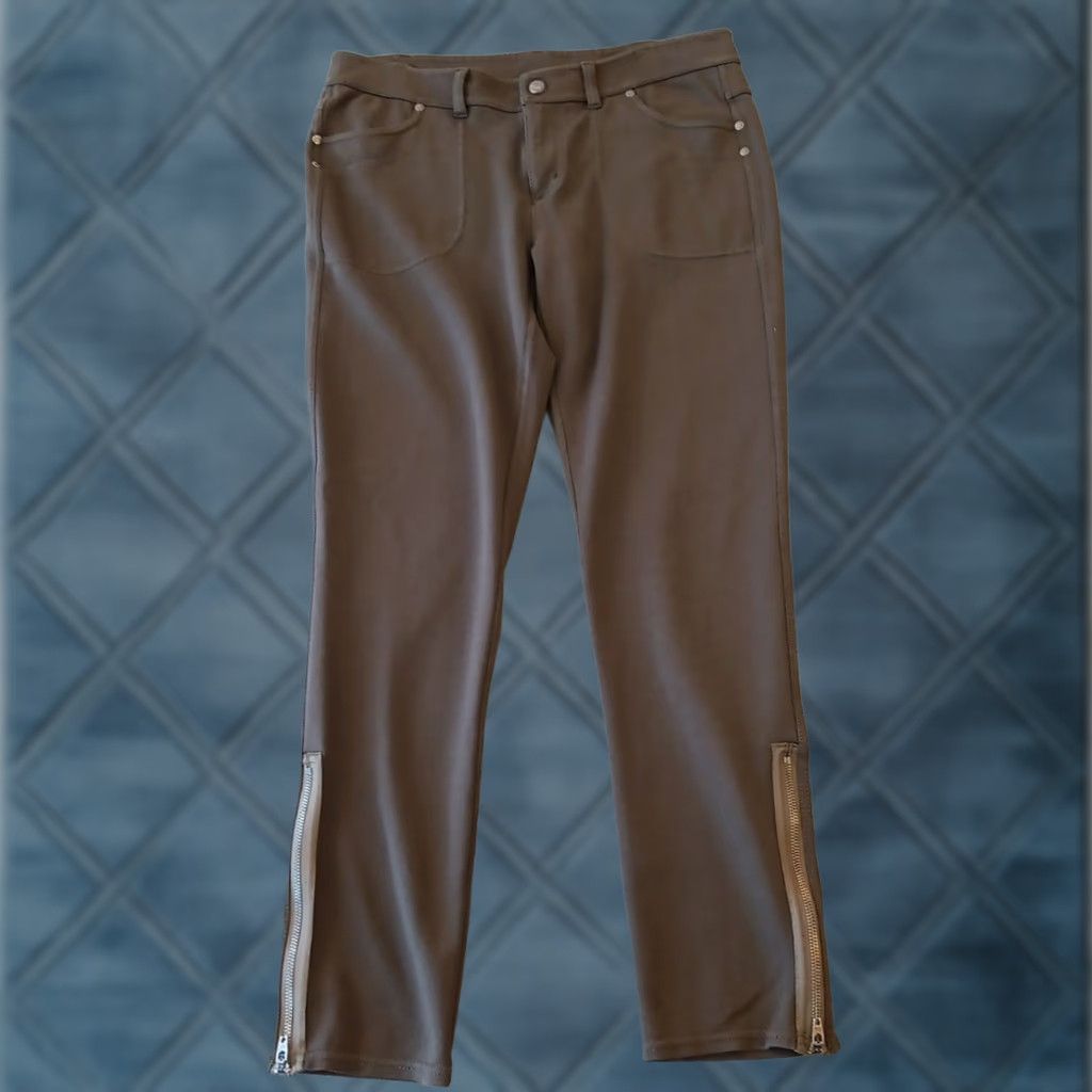 Athleta Athleta Pants Womens Size 14 Gray Ankle Zip Skinny Stretch Pockets 33x28.5 Size 36" / US 14 / IT 50 - 1 Thumbnail