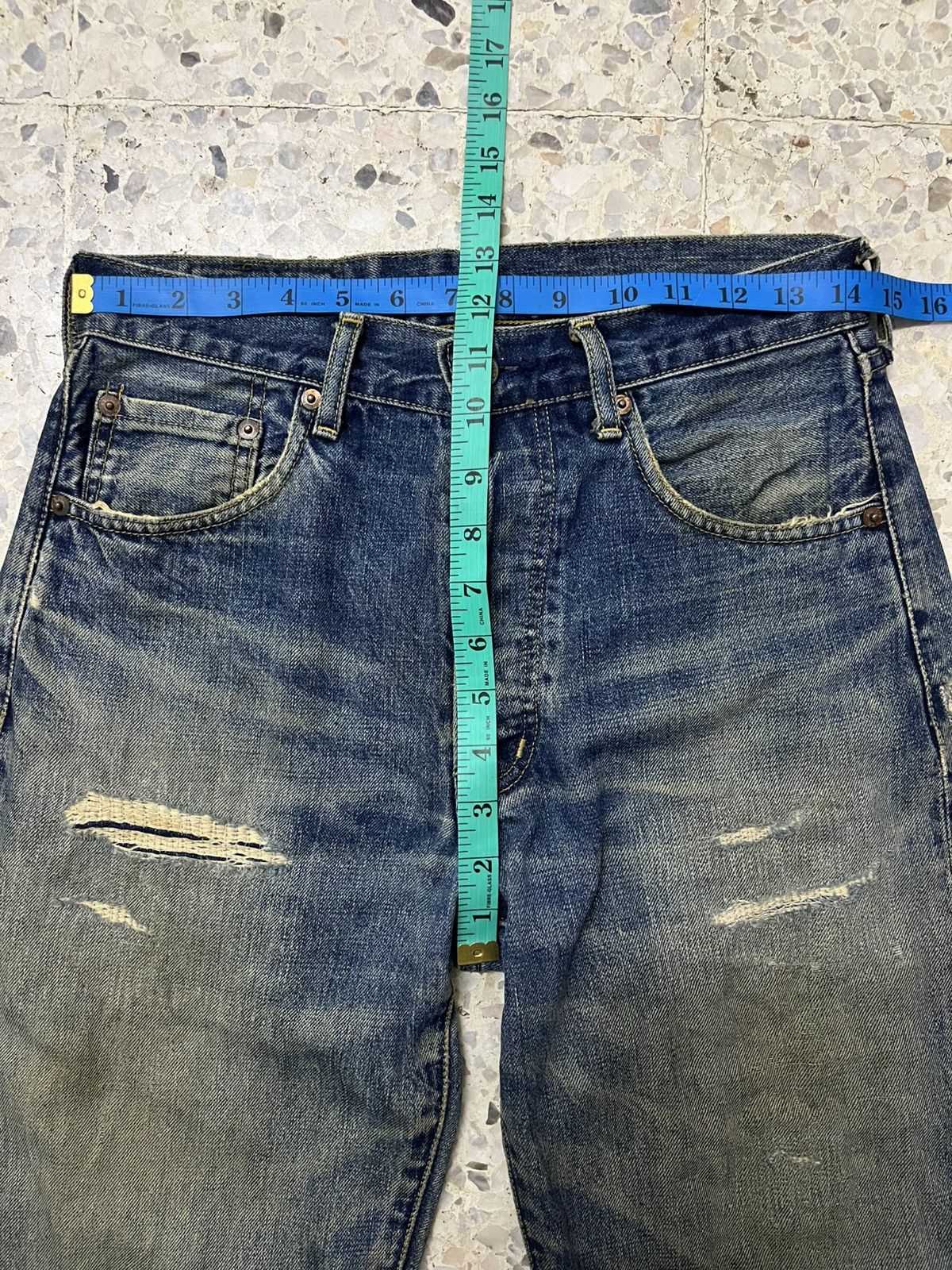 Levi's Vintage Clothing Levi’s 503B Vintage Selvedge Denim Heavy Fade Rare Size US 29 - 16 Thumbnail