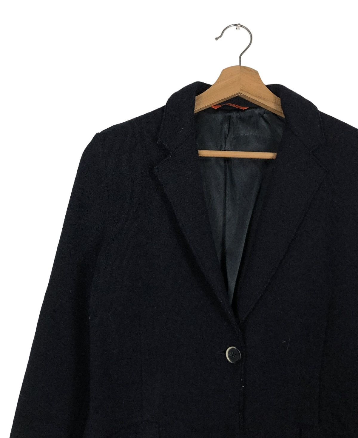 Barena 🔥RICH BLACK - WOOL LONG JACKET BARENA NEPENTHES CO LTD Size US S / EU 44-46 / 1 - 9 Thumbnail