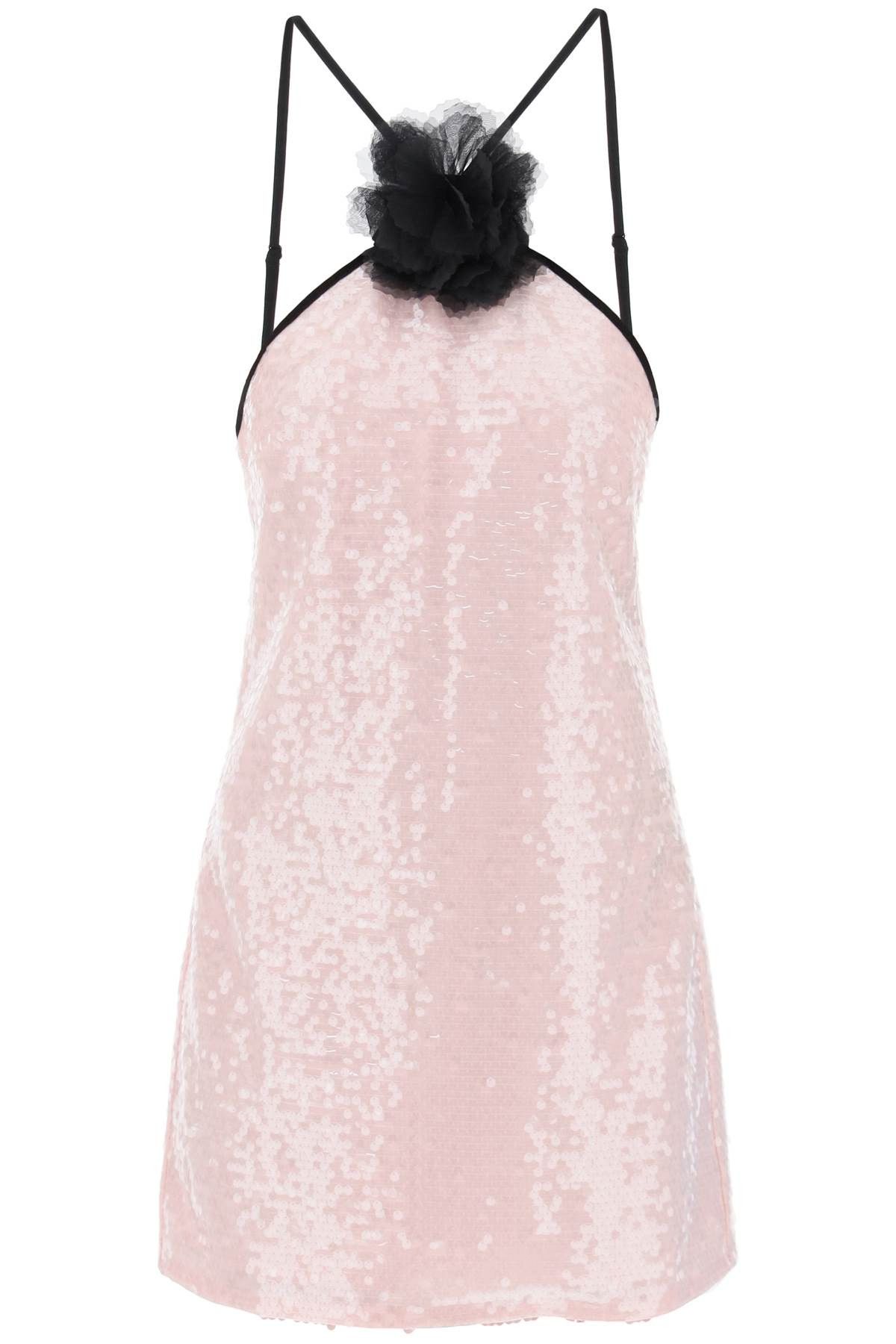 image of Self Portrait Sequined Mini Dress With in Rosa, Women's (Size Medium)