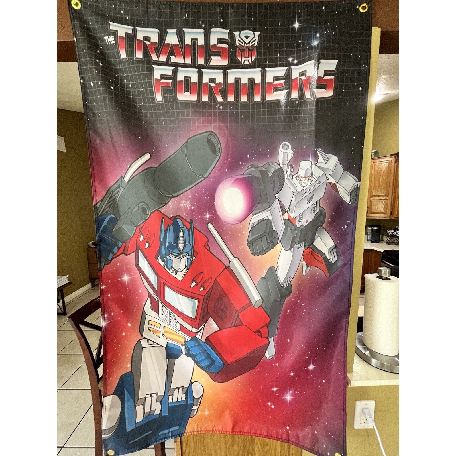 Other GIANT 5FT Transformers Flag Megatron Optimus Prime 1986 Size ONE SIZE - 1 Thumbnail
