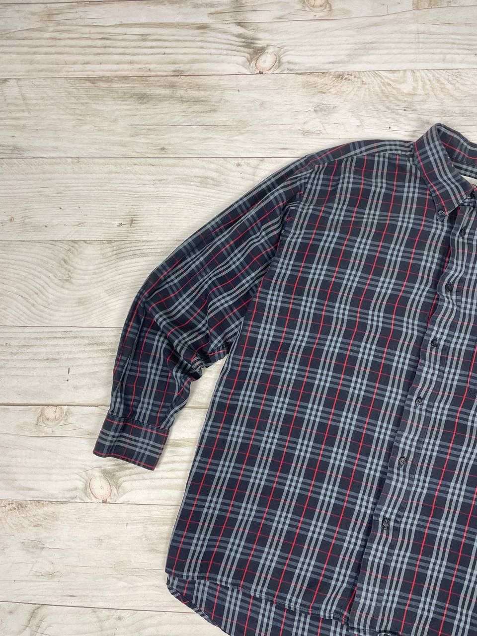 Burberry Burberrys Check Shirt Button Long Sleeve Size US XL / EU 56 / 4 - 5 Thumbnail