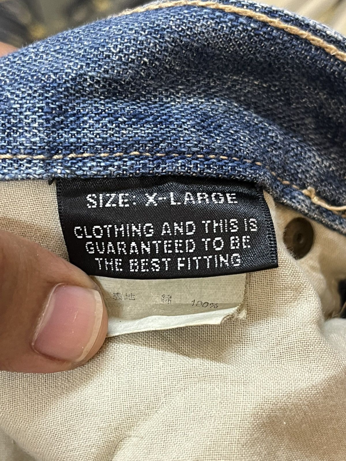 Japanese Brand × Vintage Vintage Japanese Brand Ripped Chain Stitch Denim Size US 32 / EU 48 - 13 Thumbnail
