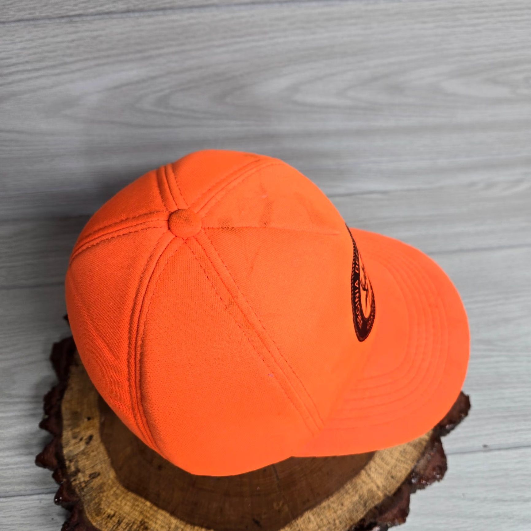 Hunter CAMO VA Virginia Deer Hunters Association Orange Snapback Cap Adjustable Men’s Hat Size ONE SIZE - 4 Thumbnail