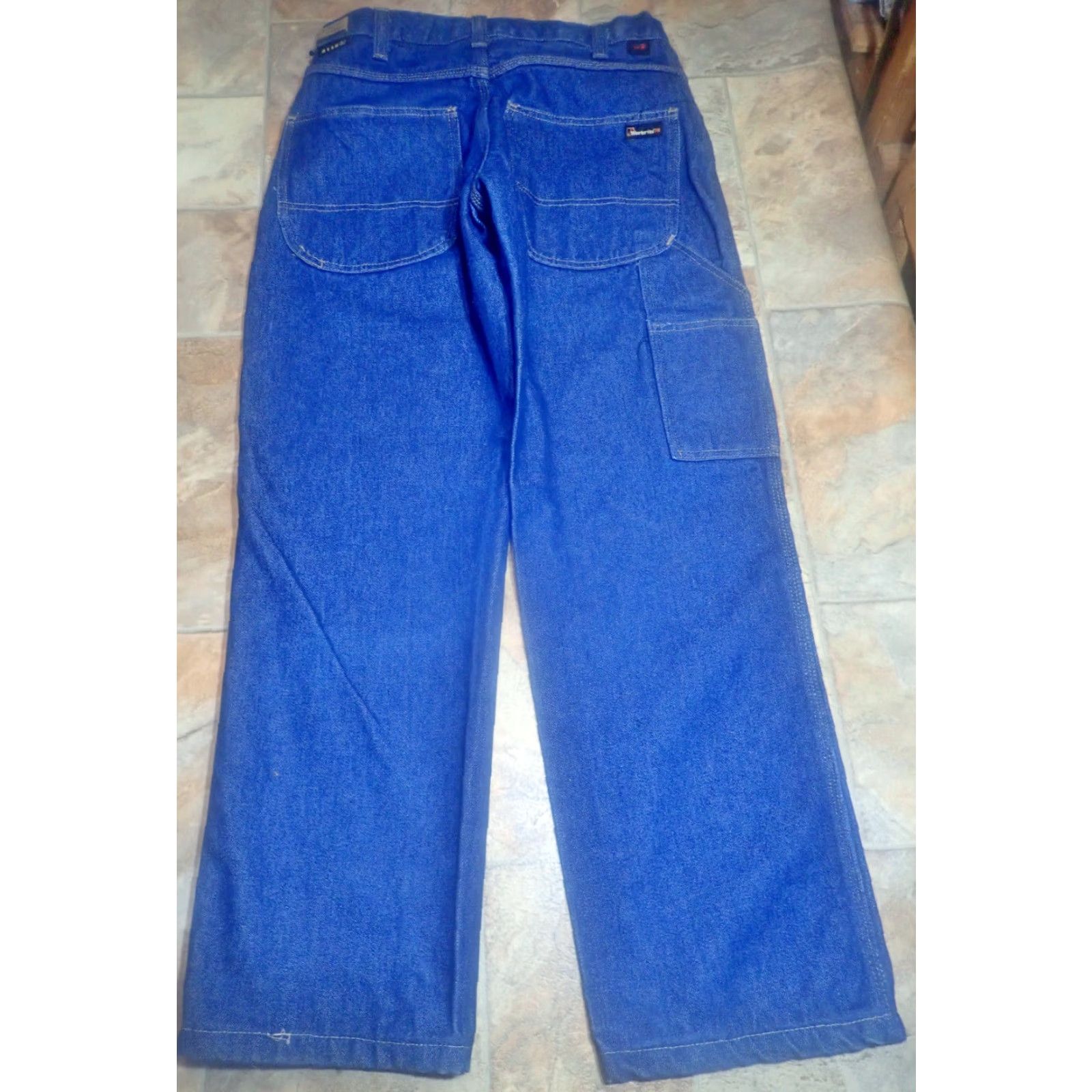 Vintage VINTAGE Workrite Flame Resistant Jeans Men 30x29 ATPV 22.0 CAT2 Denim Indigo 90s Workwear Mens Size US 38 / EU 54 - 3 Thumbnail
