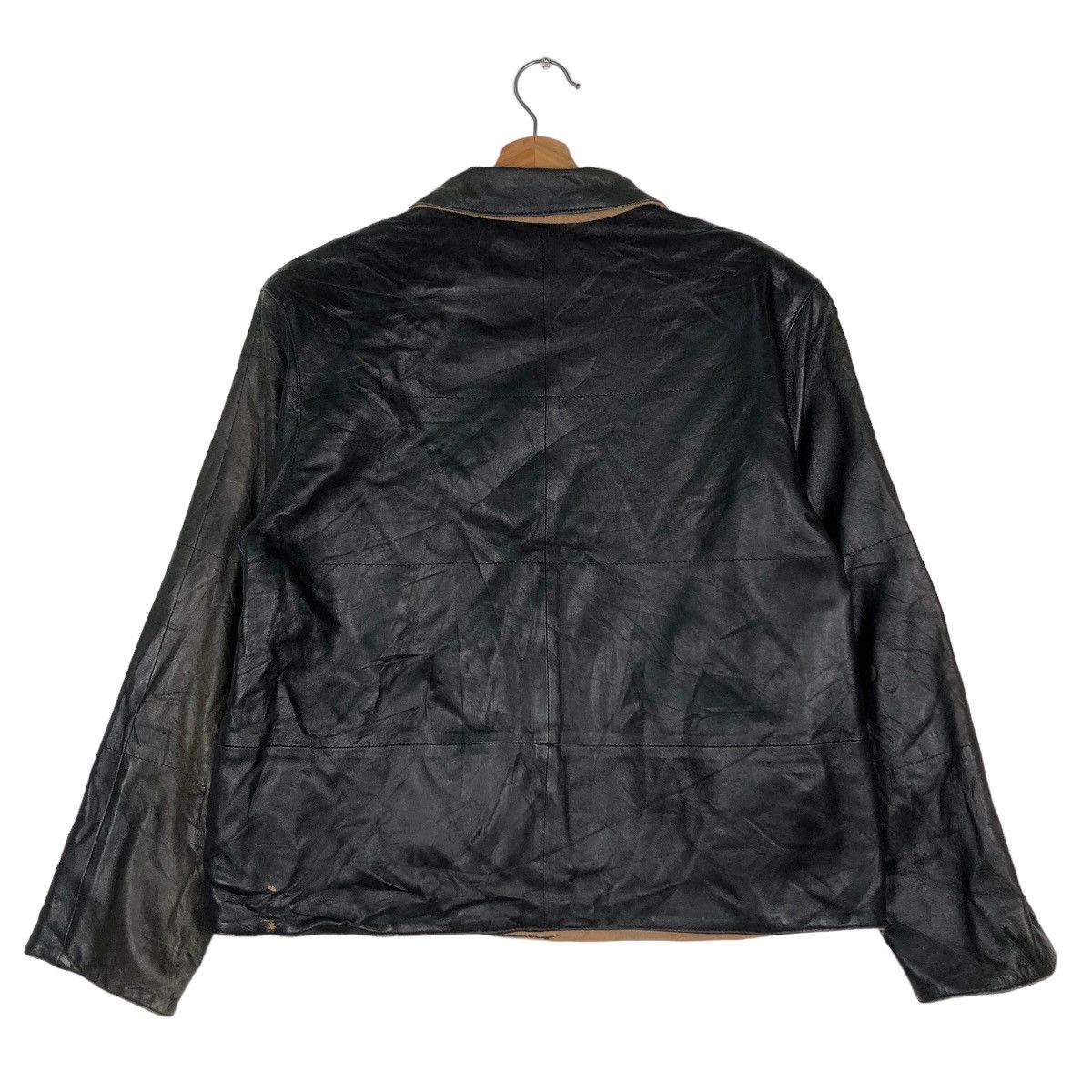 Japanese Brand Cropped Biker Racer Leather Jacket Donna Japan Issey Miyake Size US M / EU 48-50 / 2 - 8 Thumbnail