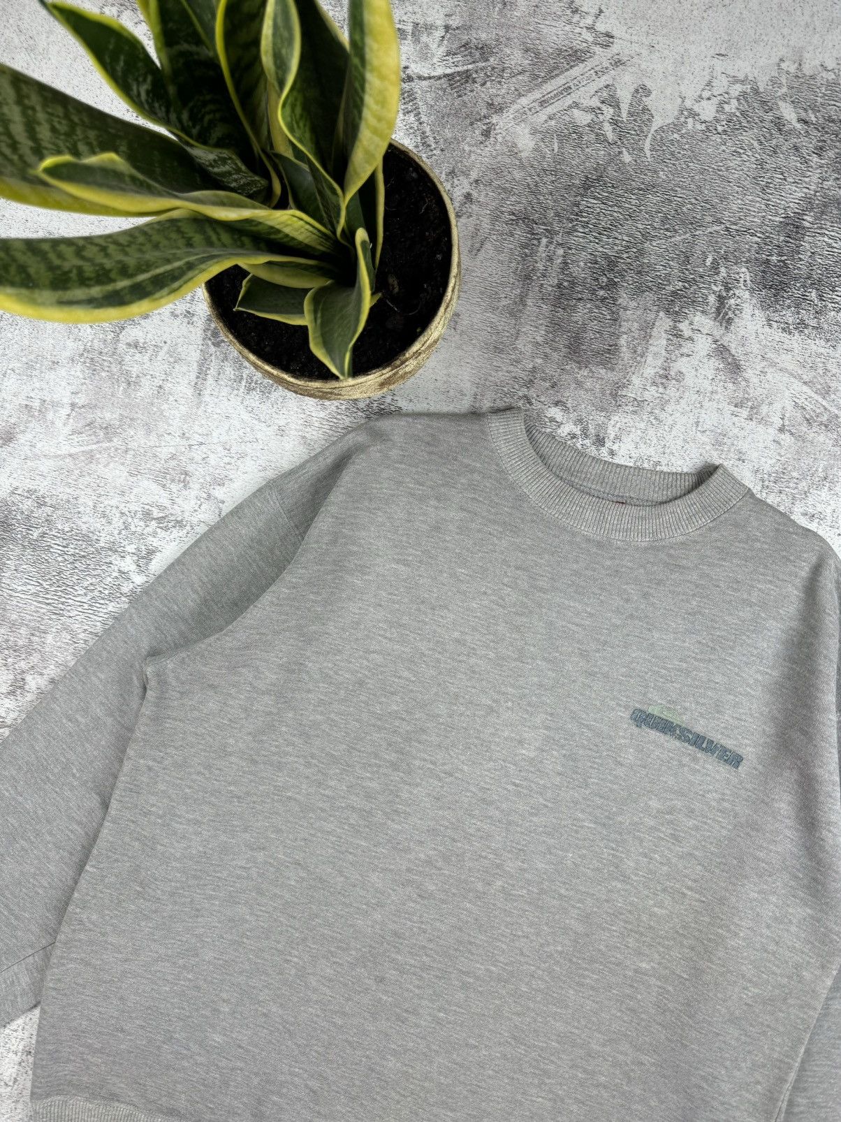 Quiksilver Quicksilver Vintage 90S-00S Big Logo Basic Gray Sweatshirt Size US M / EU 48-50 / 2 - 11 Thumbnail