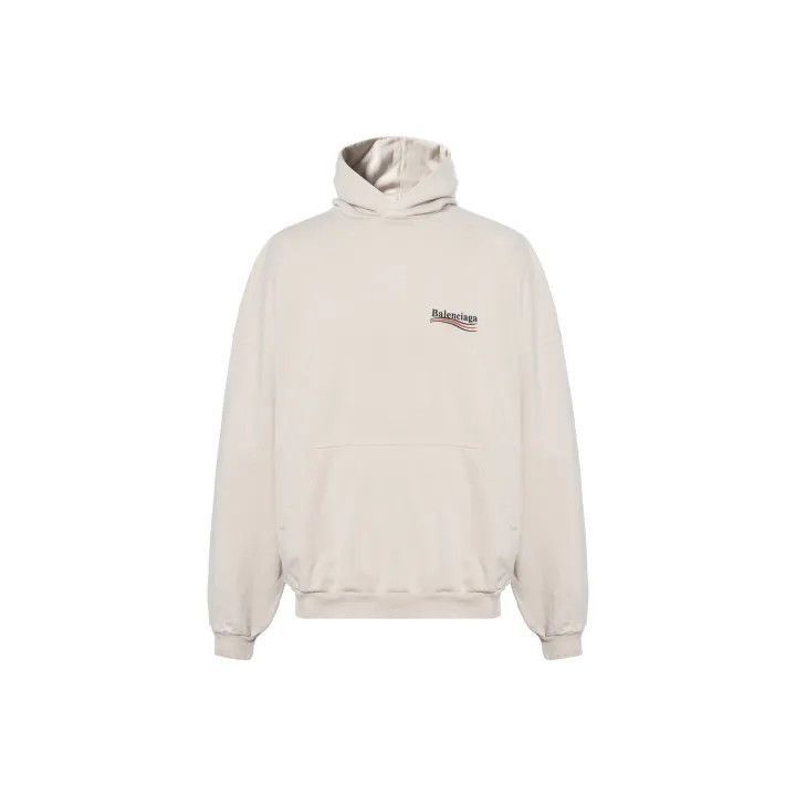 Balenciaga Balenciaga Logo Print Hooded Sweatshirt for Men 0079-2507 Size US M / EU 48-50 / 2 - 1 Thumbnail