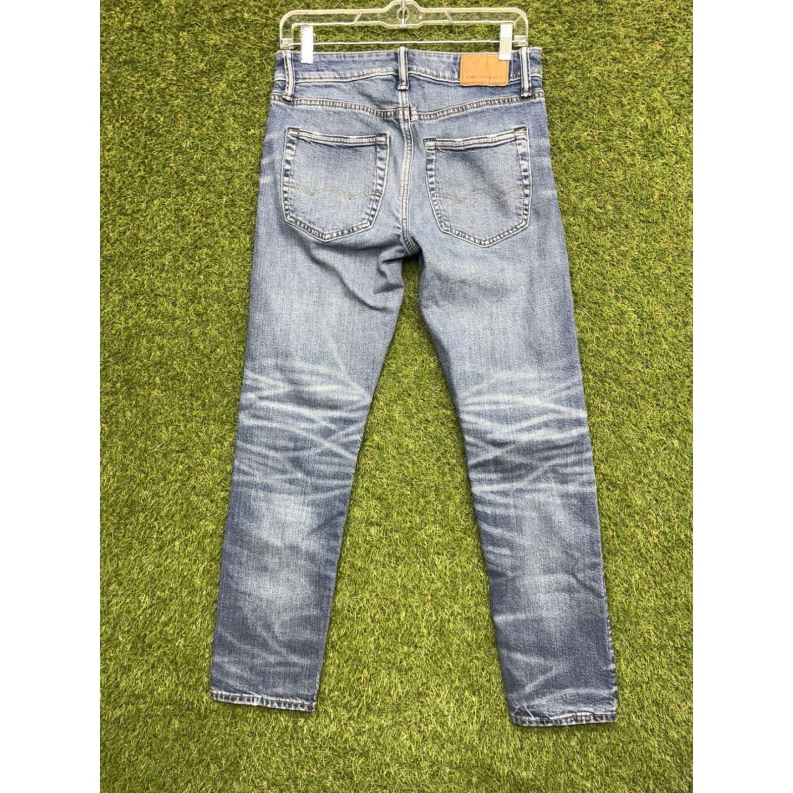 American Eagle Outfitters American Eagle Jeans Mens Airflex+ Slim Straight 28x32 Medium Wash Denim Casual Size US 28 / EU 44 - 7 Thumbnail
