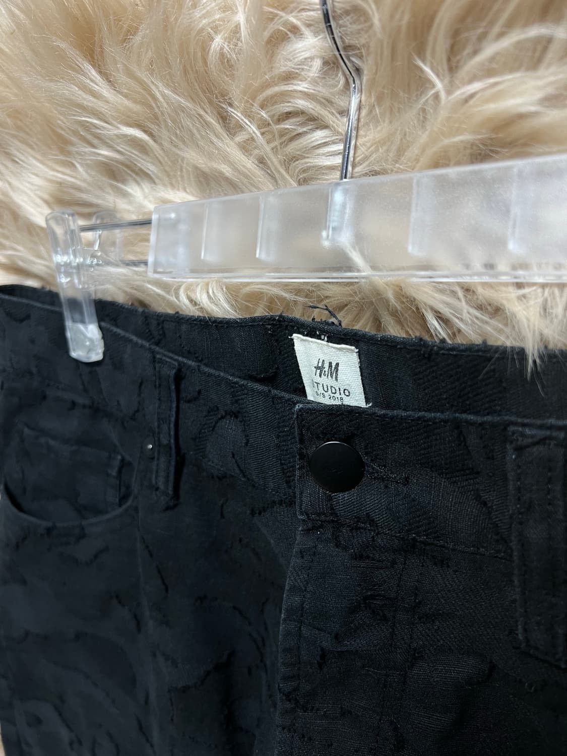 H&M H&M Studio 2018 Deci Cotton Jeans Black Size US 33 - 3 Thumbnail