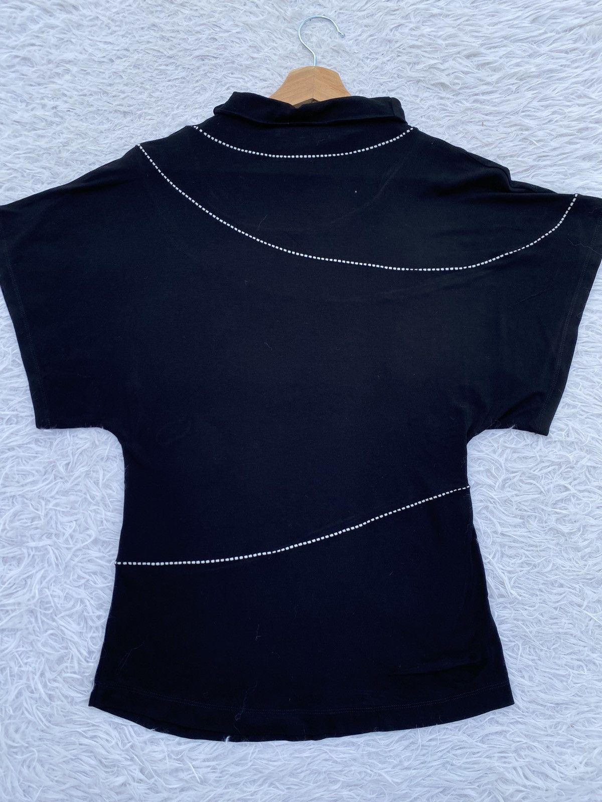 Issey Miyake Rare Issey Miyake Stylized turtleneck Decorative dotted Top Size S / US 4 / IT 40 - 19 Thumbnail