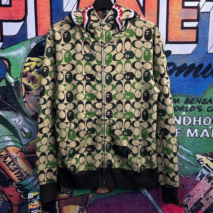 Bape Bape x Coach Shark Full Zip Jacket Size Medium | Grailed