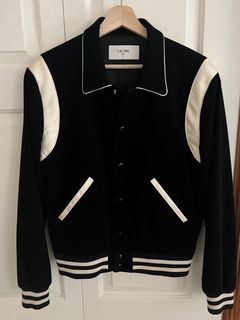 Celine Homme - Men - Logo-Appliquéd Cotton Jersey-trimmed Shell Bomber Jacket Black - It 48