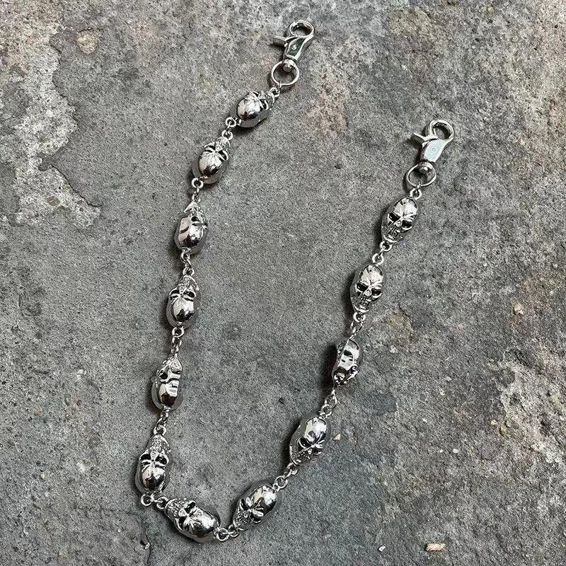 Jewelry Wallet Chain Skull Punk Rock Link, Alt Pants Chain Size ONE SIZE - 1 Thumbnail