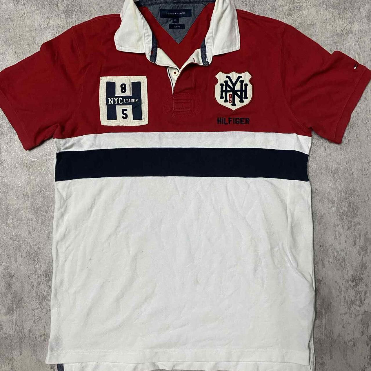 Tommy Hilfiger Tommy Hilfiger red and white polo shirt #poloshirt Size US XL / EU 56 / 4 - 1 Thumbnail