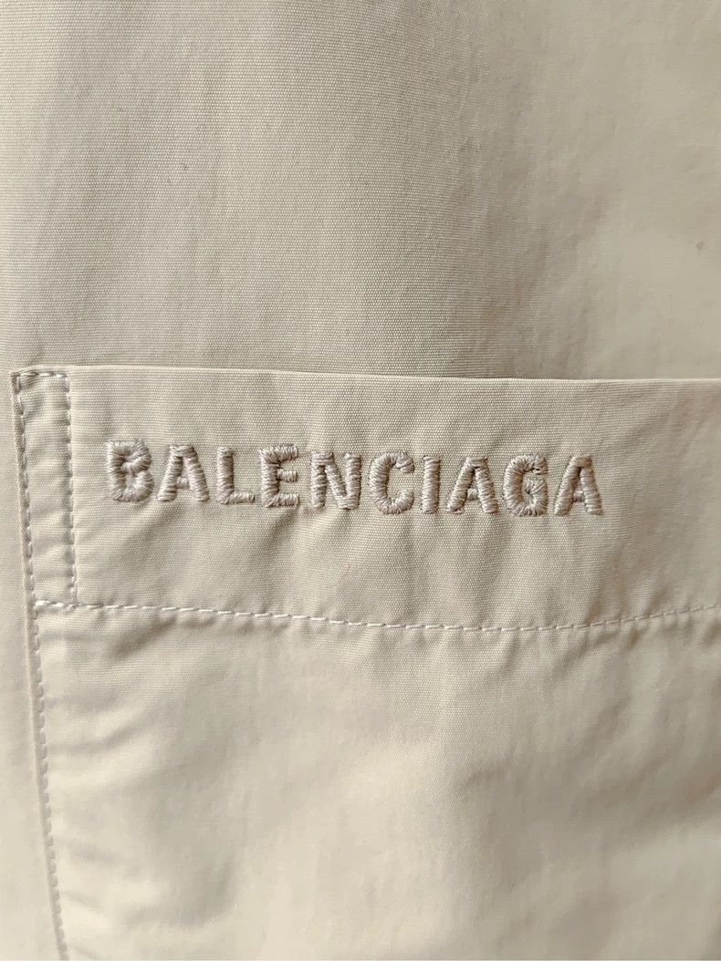 Balenciaga Balenciaga 22 FW embroidered logo padded shirt jacket 2503- Size US S / EU 44-46 / 1 - 3 Thumbnail