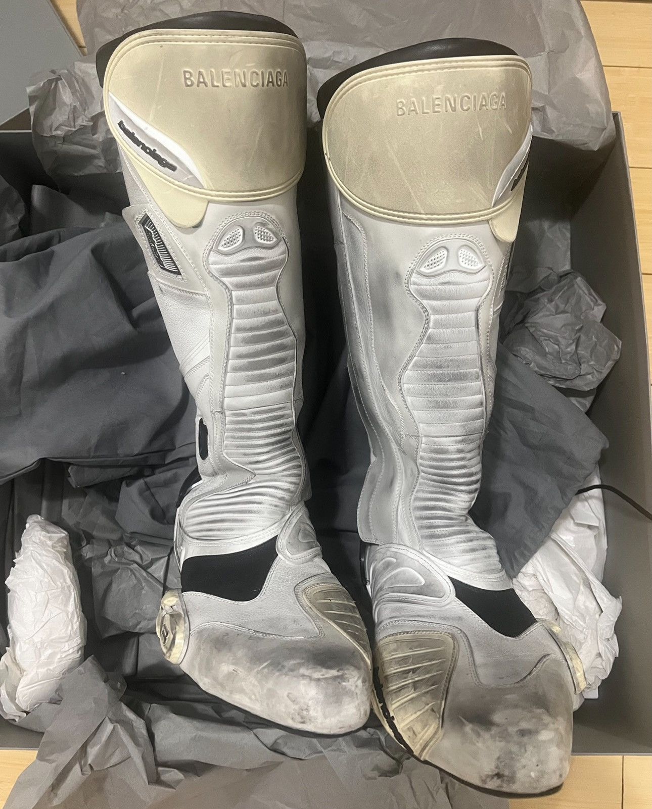 Balenciaga BALENCIAGA BIKER BOOTS Size US 12 / EU 45 - 1 Thumbnail