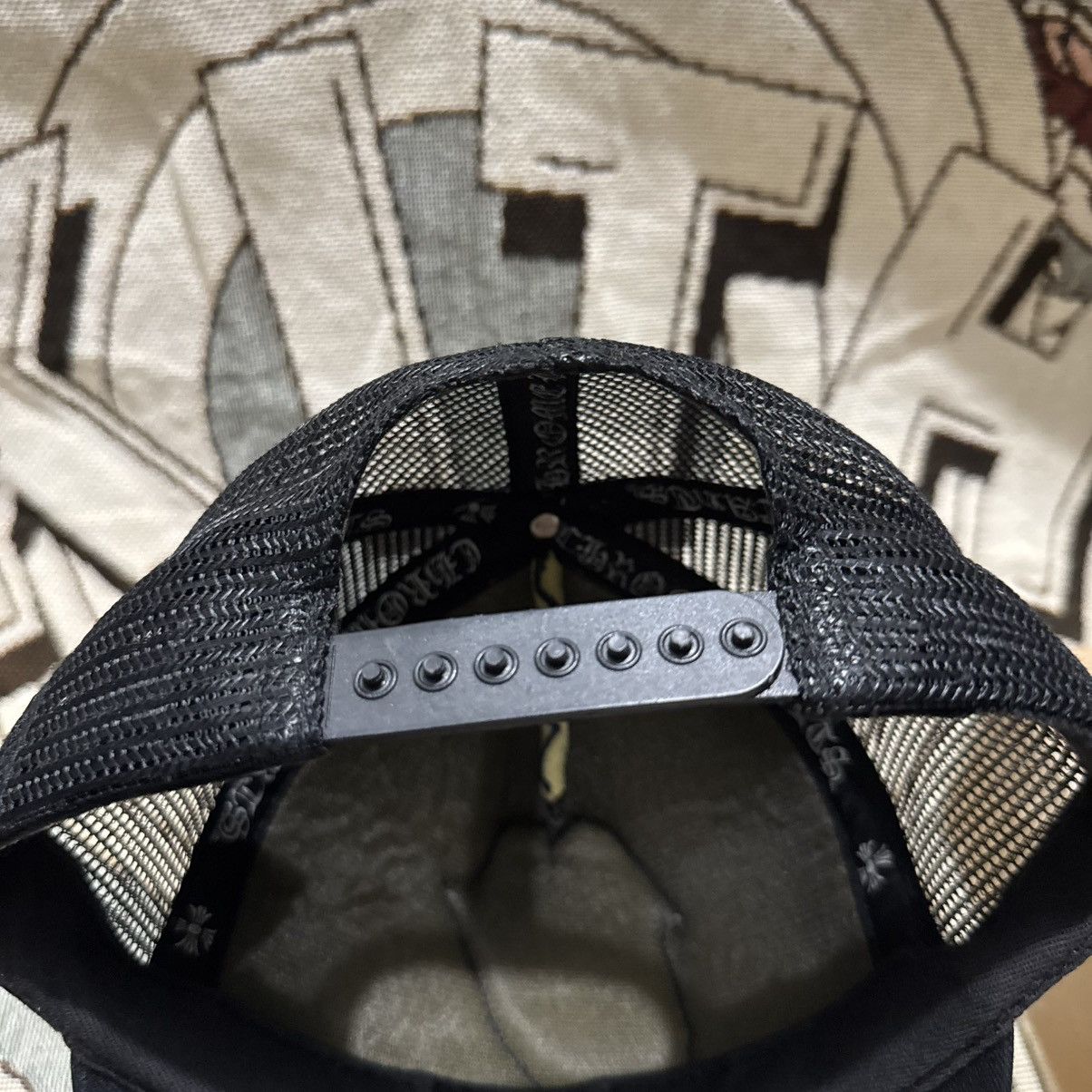 Chrome Hearts × The Rolling Stones Chrome Hearts X Rolling Stones Trucker Hat Snapback Size ONE SIZE - 6 Thumbnail