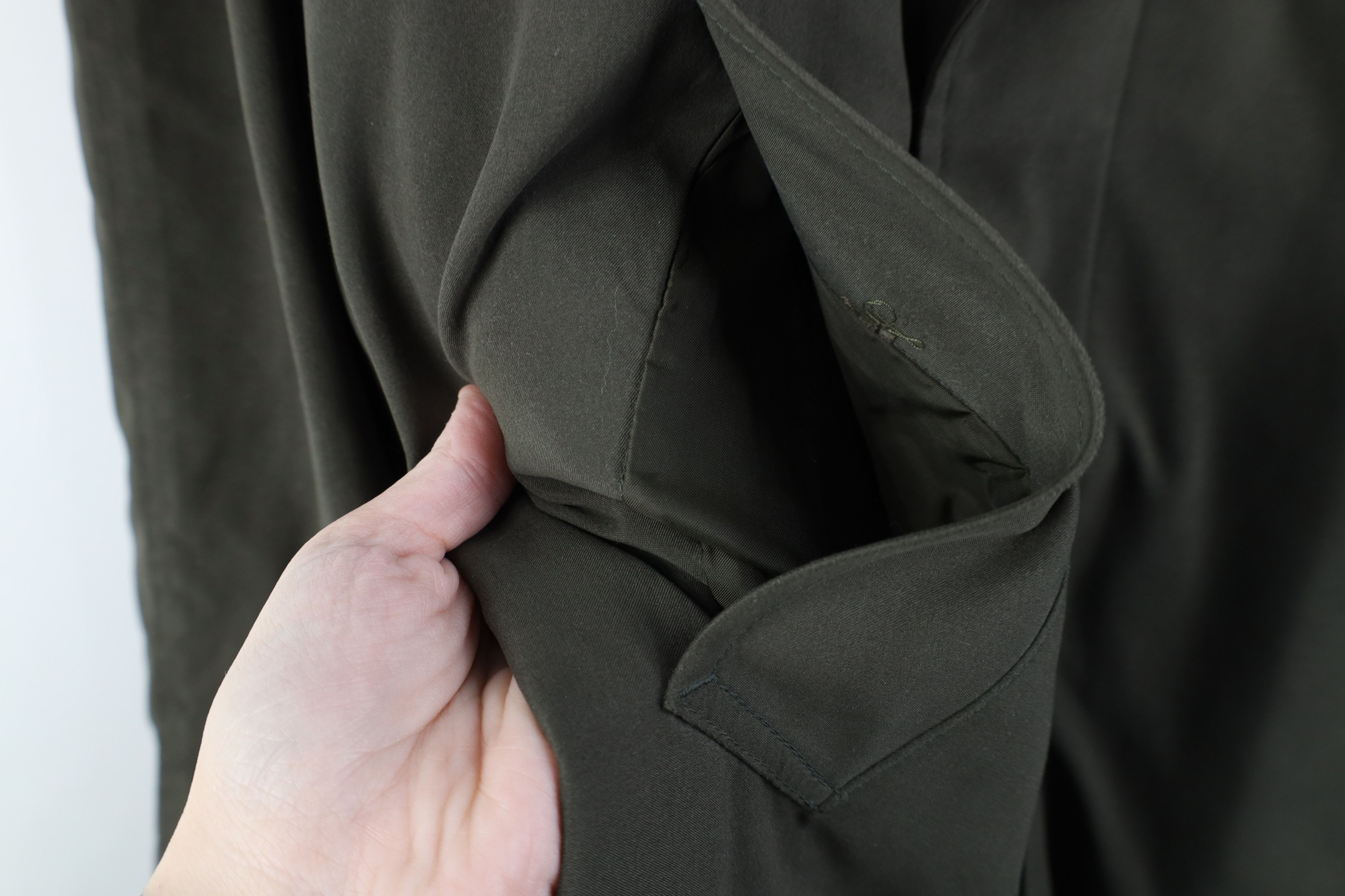 Vintage Vintage 90s Streetwear Lined Microfiber Trench Coat Jacket Size US XXL / EU 58 / 5 - 6 Thumbnail