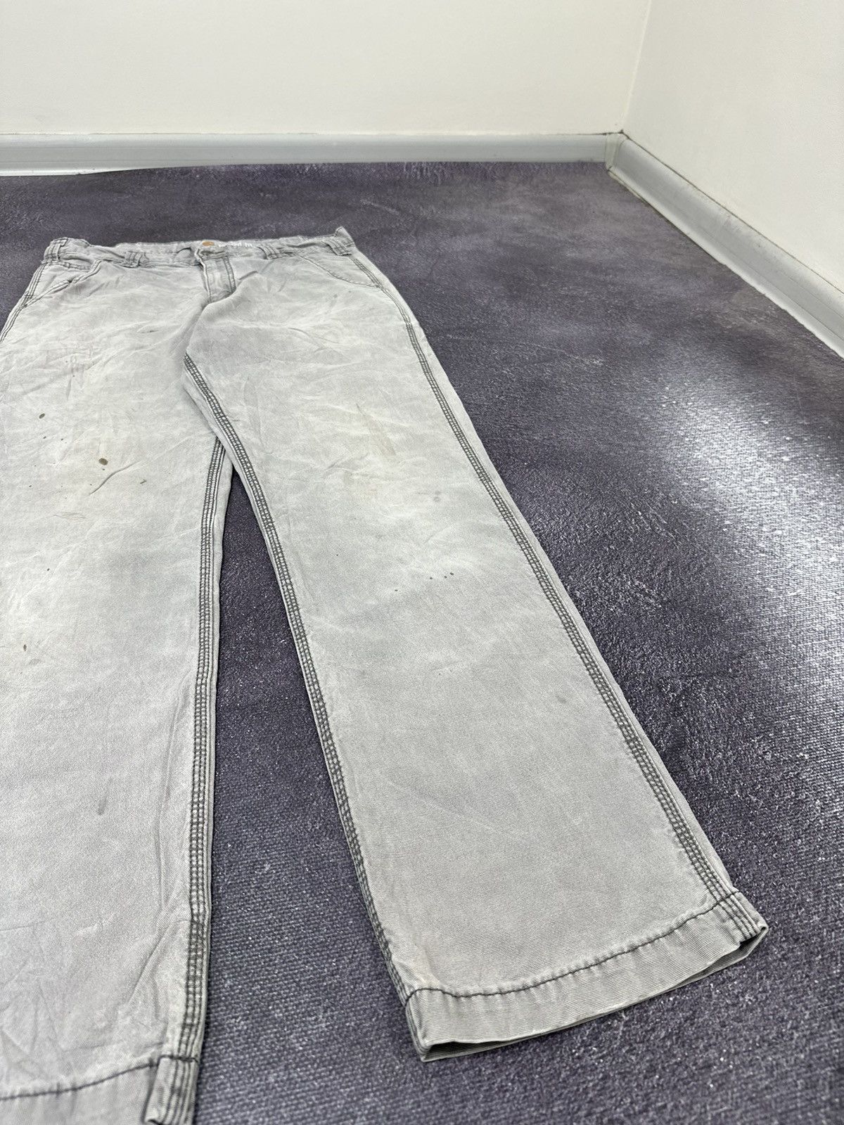 Carhartt Vintage Carhartt Faded Grey American Baggy USA Work Pants Size US 32 / EU 48 - 11 Thumbnail