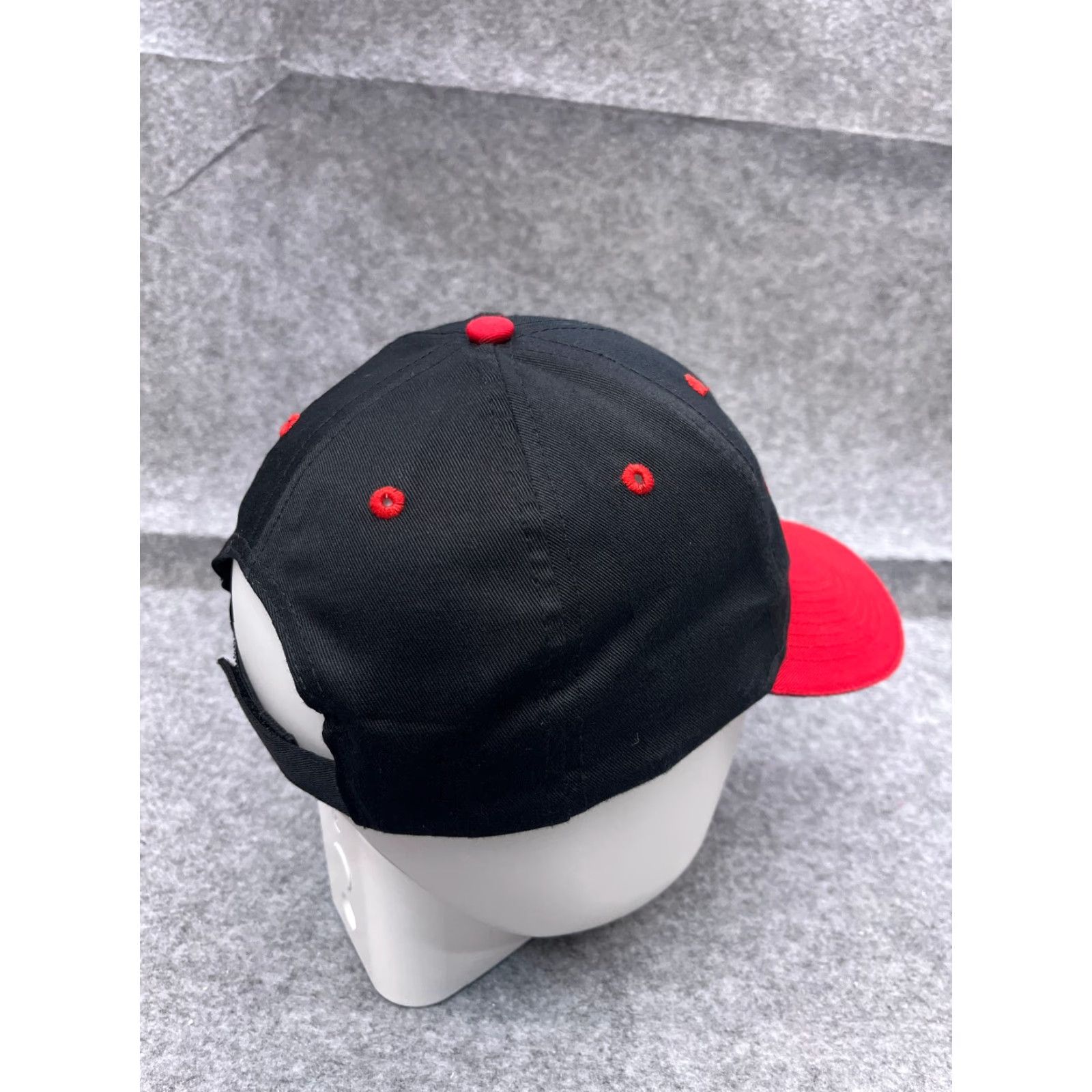 Vintage OTTO Richardson Trucking Hat Cap Strap Back Adult One Size Black Red Poly Blend Baseball Cap Mens Size ONE SIZE - 7 Thumbnail