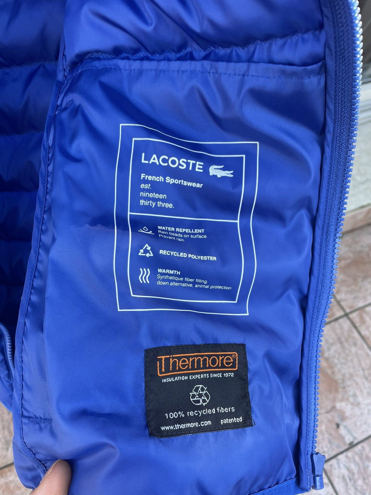 Lacoste Blue Lacoste sleeveless jacket Size US M / EU 48-50 / 2 - 11 Thumbnail