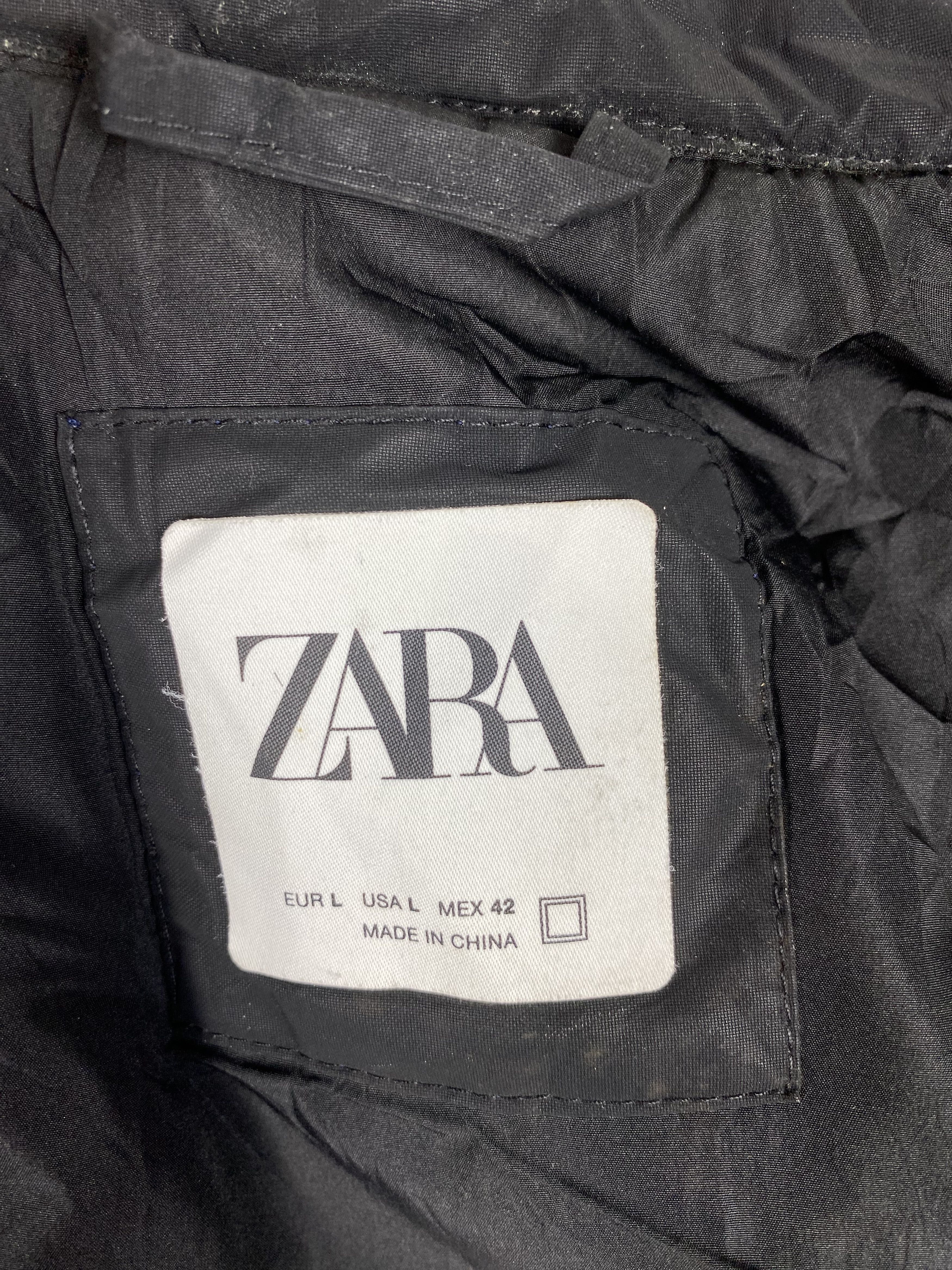 Zara Vintage ZARA Zip Up Black Light Jacket Size US L / EU 52-54 / 3 - 13 Thumbnail