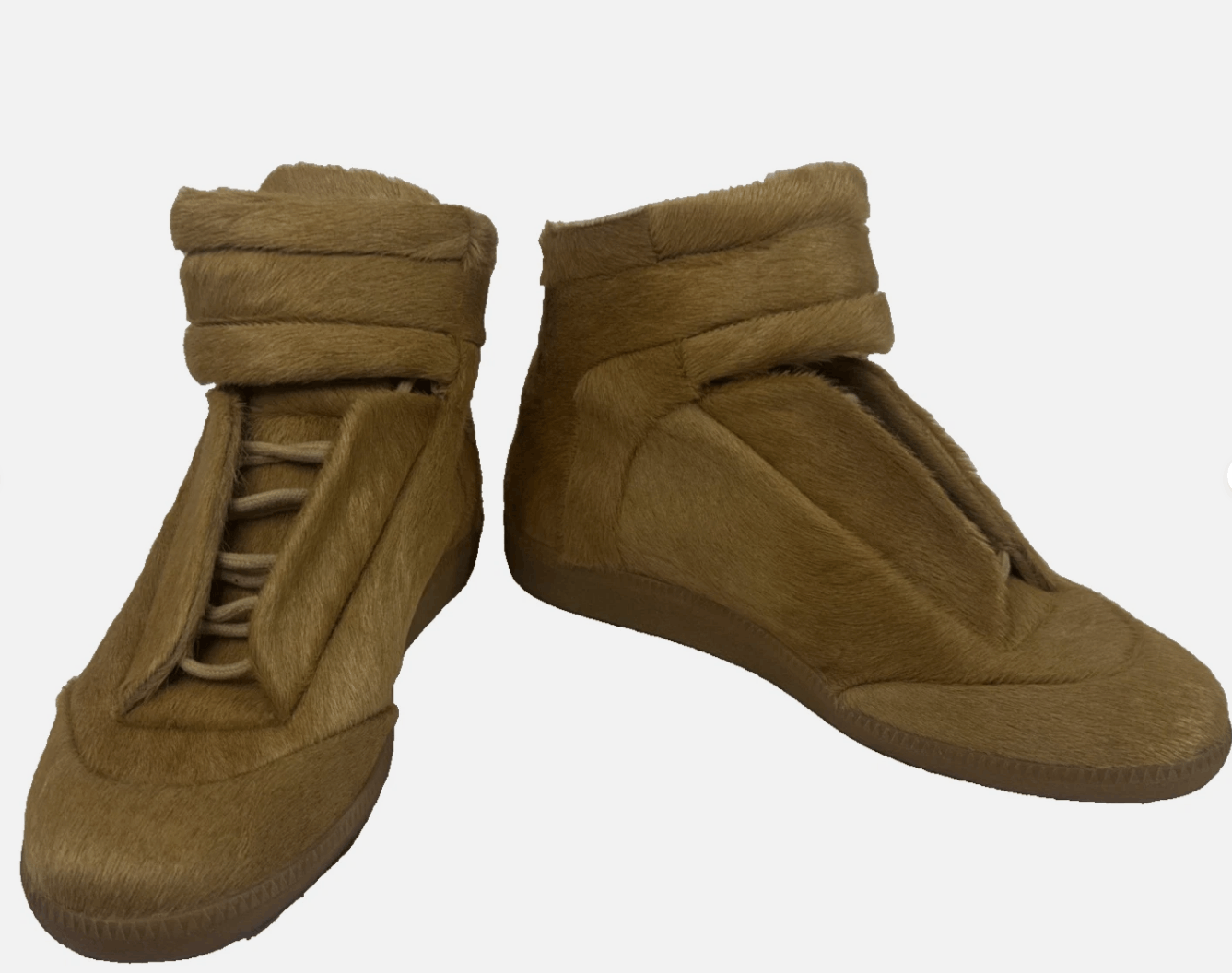 Maison Margiela Maison Margiela Future High Top Tan Pony Hair Yeezus Tour Size US 9 / EU 42 - 3 Thumbnail