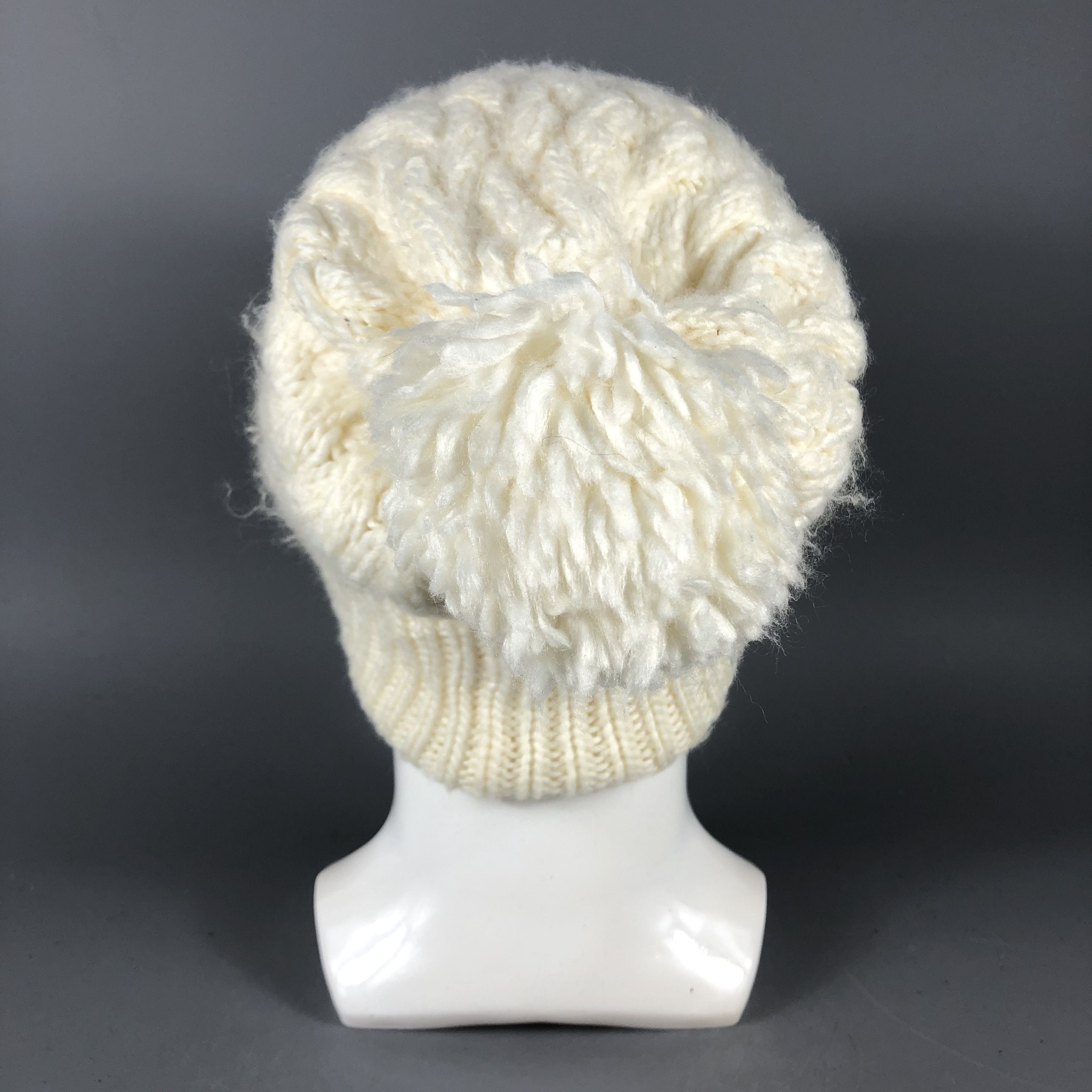 Vintage Vintage Knit Crochet Beanie Snow Hat Snow Cap -D843 Size ONE SIZE - 2 Thumbnail