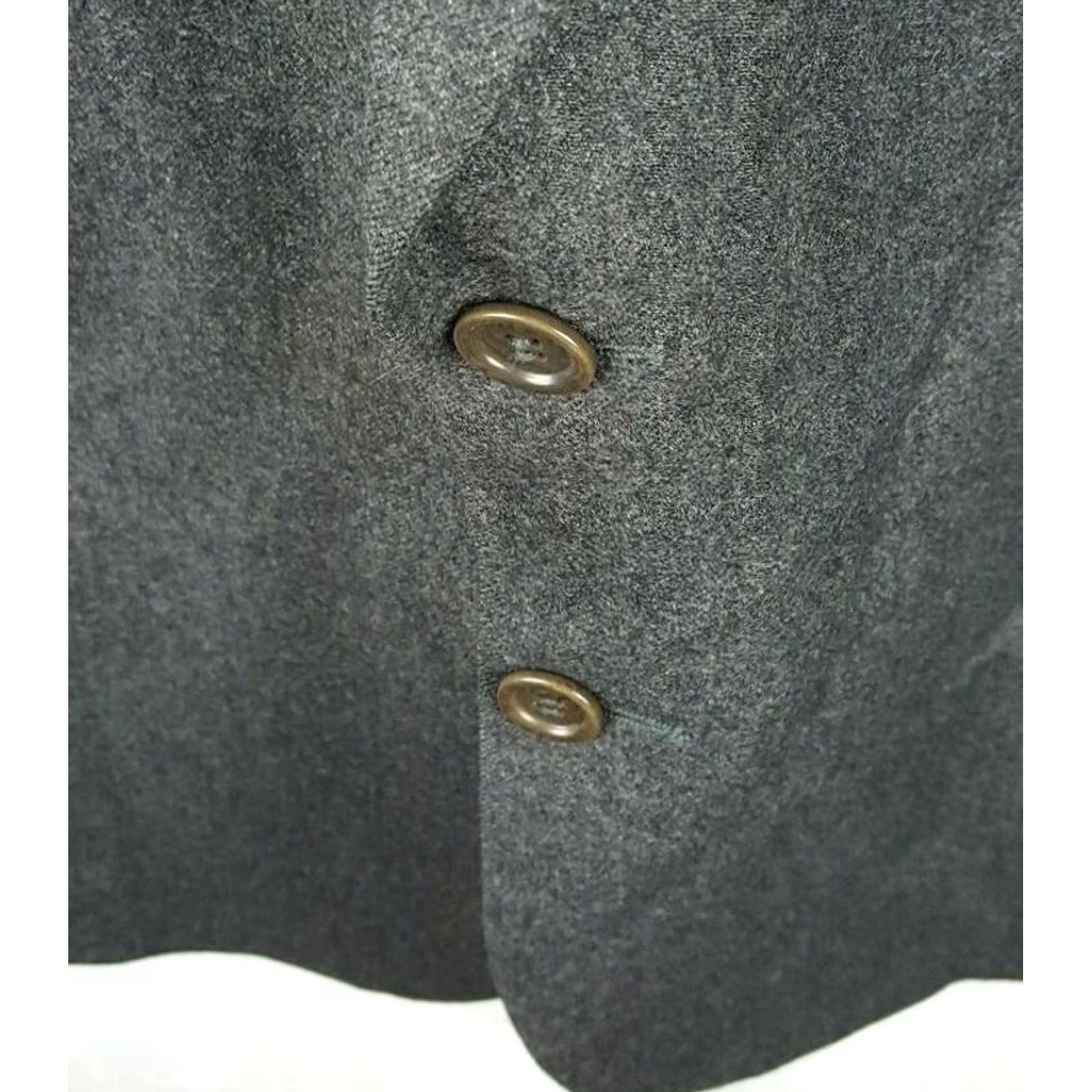 Vintage Bianchi Blazer Jacket Coat 48 Gray Tasmanian Wool Italy 2 Buttons Titanus Condor Size 48R - 4 Thumbnail