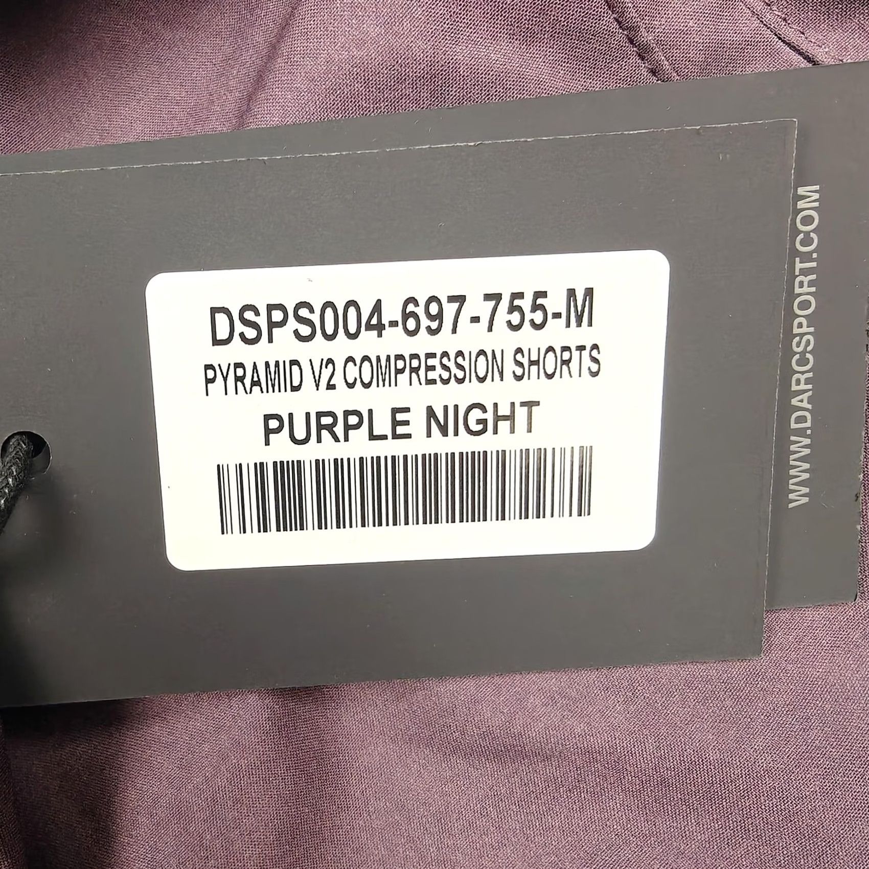 Darc Sport Darc Sport Compression Shorts Mens M Purple Pyramid V2 Wolves Lined New Size US 31 - 7 Thumbnail