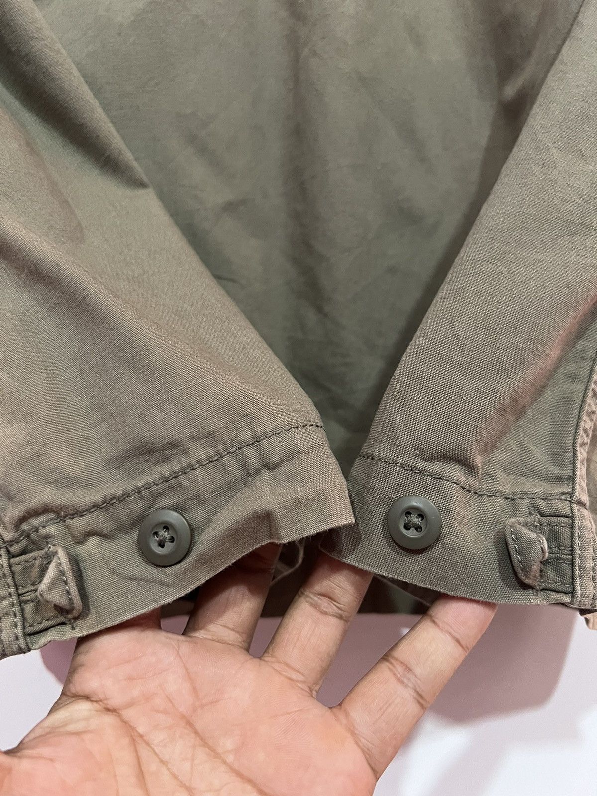 Avirex 🔥DISTRESSED🔥 AVIREX MILITARY STYLE JACKET SUNFADED Size US L / EU 52-54 / 3 - 8 Thumbnail