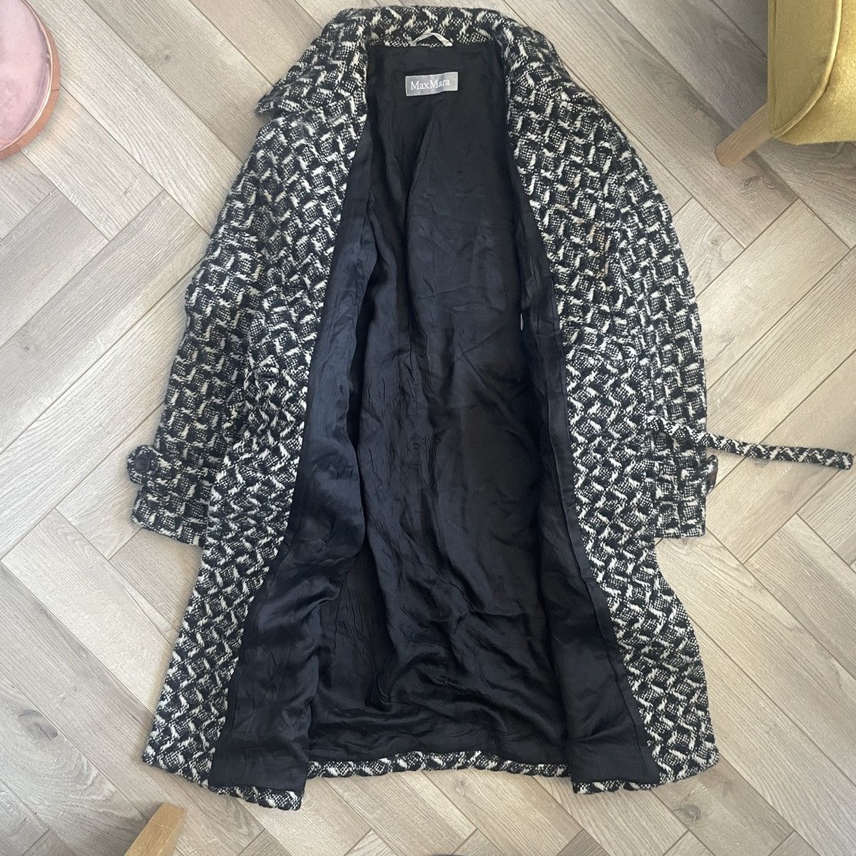 Max Mara Max Mara Mainline Virgin Wool Belted Trench Over Coat Size M / US 6-8 / IT 42-44 - 7 Thumbnail