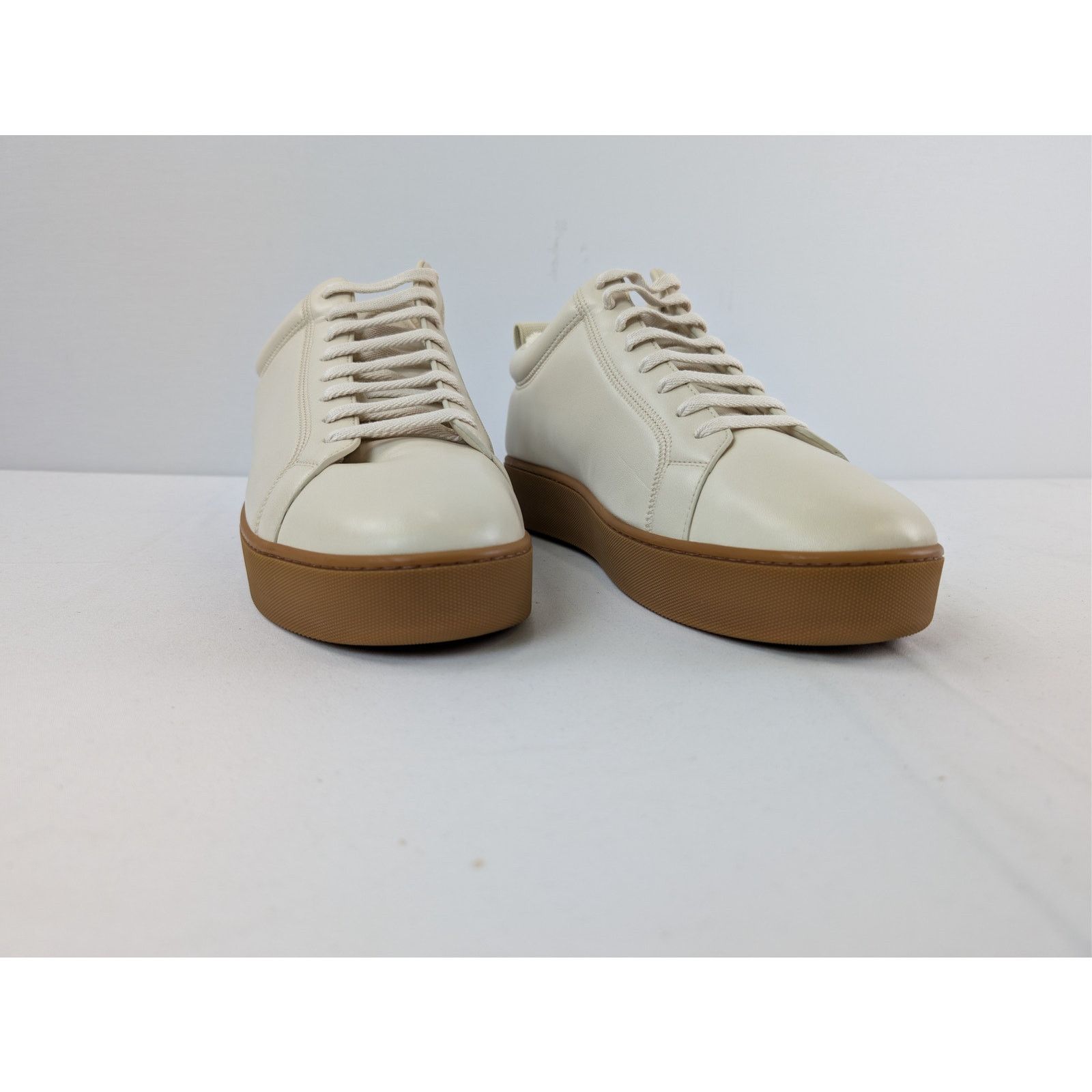 Bottega Veneta o1rshd1 Leather Lagoon Nappa Low Top Sneakers in Sea Salt Size US 9 / EU 42 - 5 Thumbnail