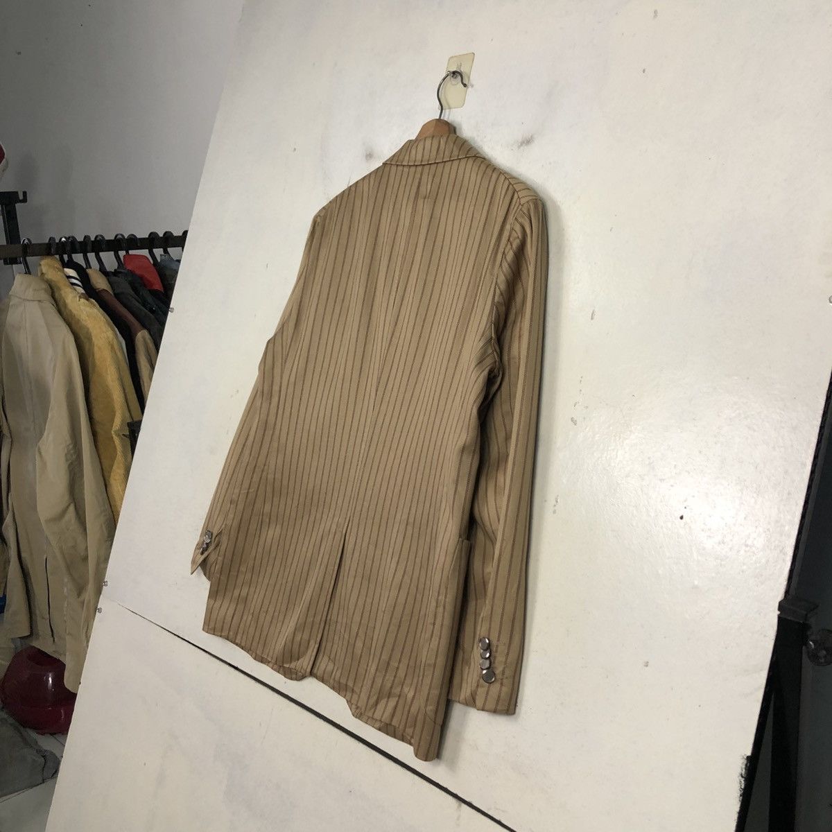 Issey Miyake 💥VINTAGE CHORE WORK JACKET STRIPED SABI SABI Size US M / EU 48-50 / 2 - 12 Thumbnail