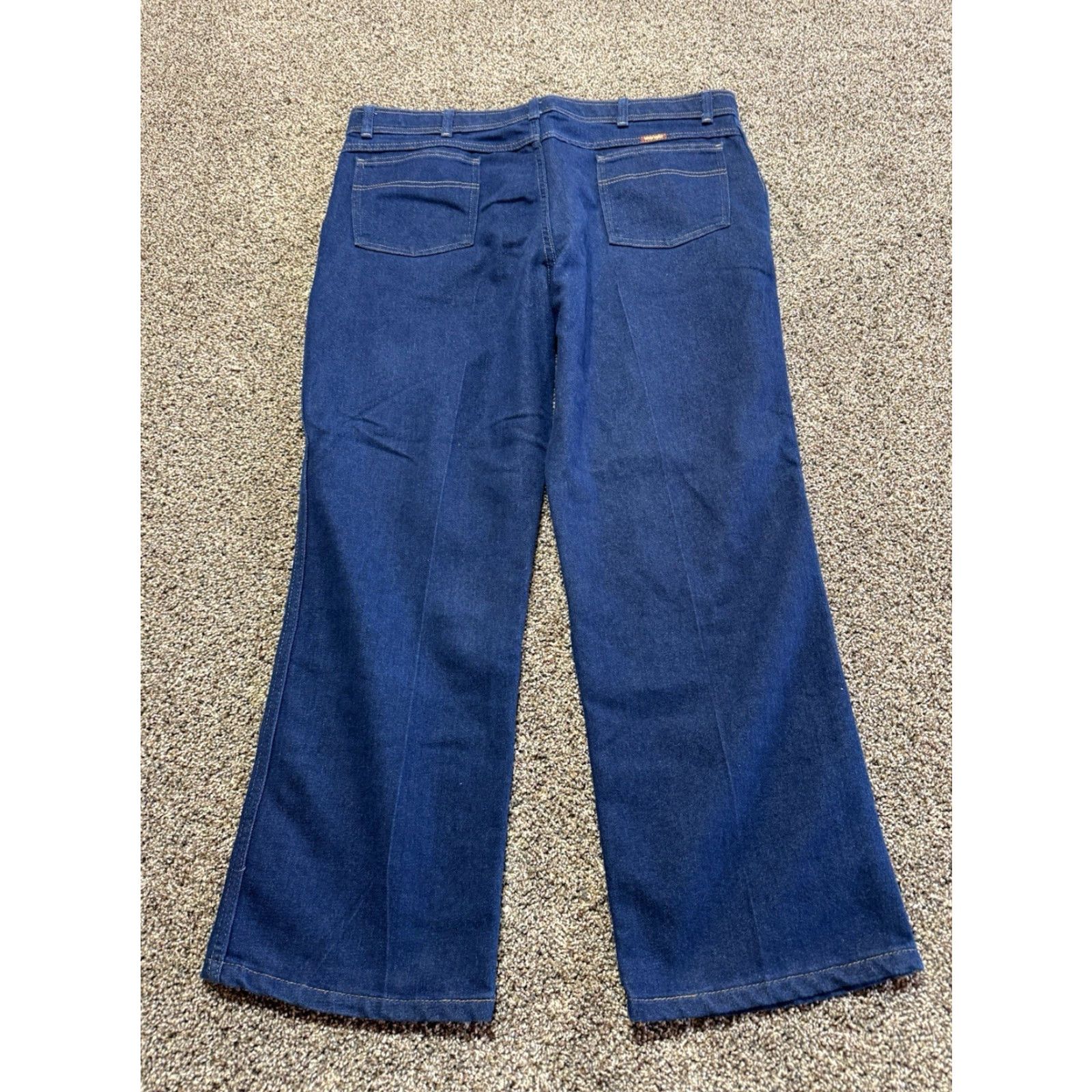 Wrangler Wrangler Jeans Men 42 Blue Denim 42X29 Cotton Blend Straight Casual Pants Size 42 Inseam 29 Regular Washable Denim Lot Size US 42 / EU 58 - 7 Thumbnail