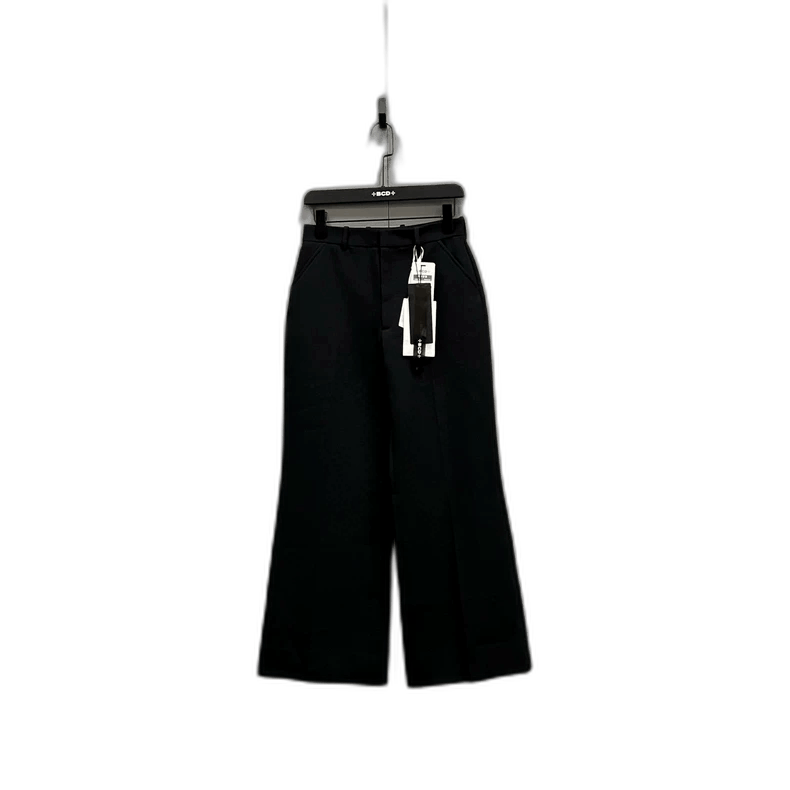 Maison Margiela Maison Margiela Black WideLeg Pants Size 38-2506 Size US 38 / EU 54 - 1 Thumbnail
