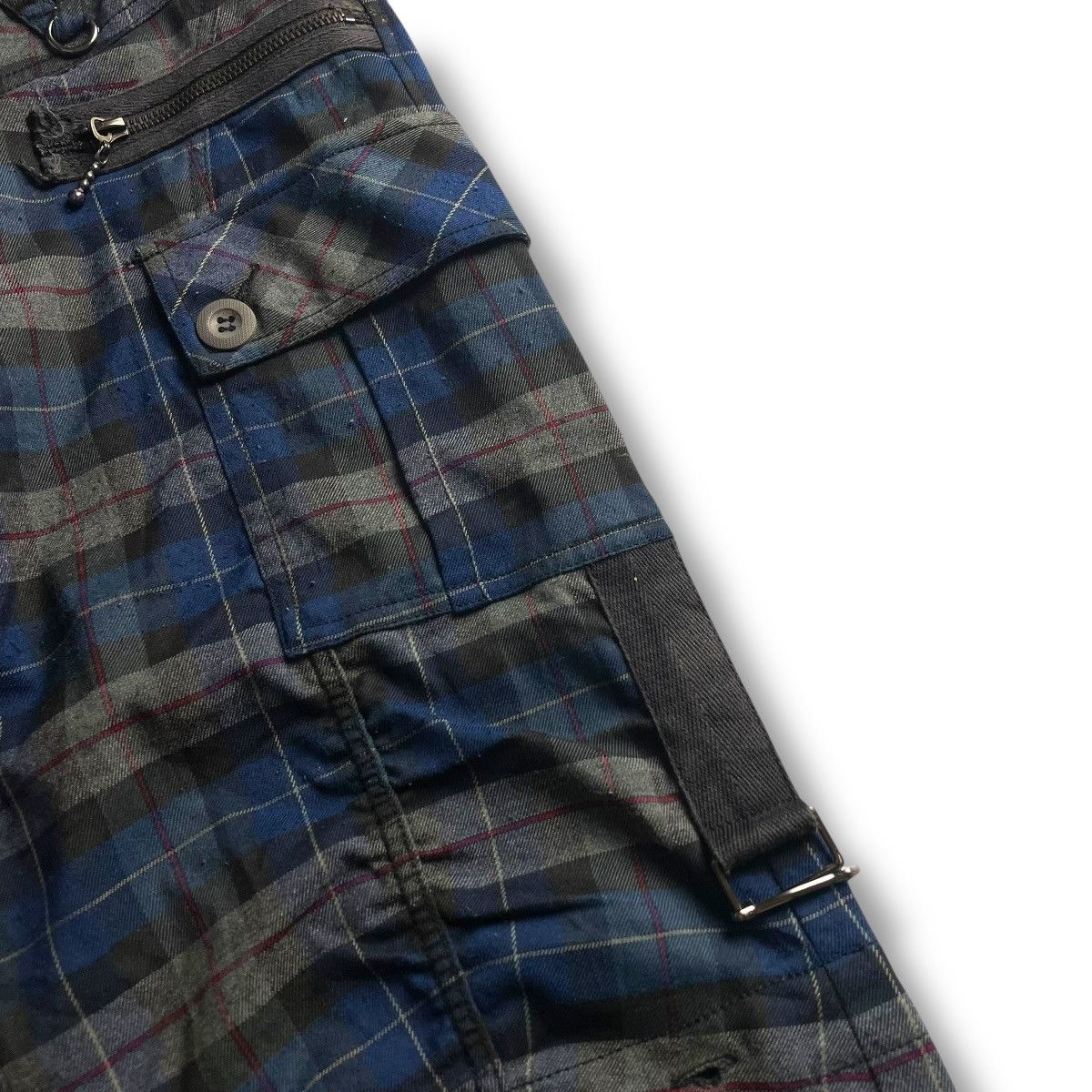 Hysteric Glamour 🇯🇵 UNISEX ALGONQUINS BONDAGE CHECKERED 3Q PANTS Size US 29 - 7 Thumbnail