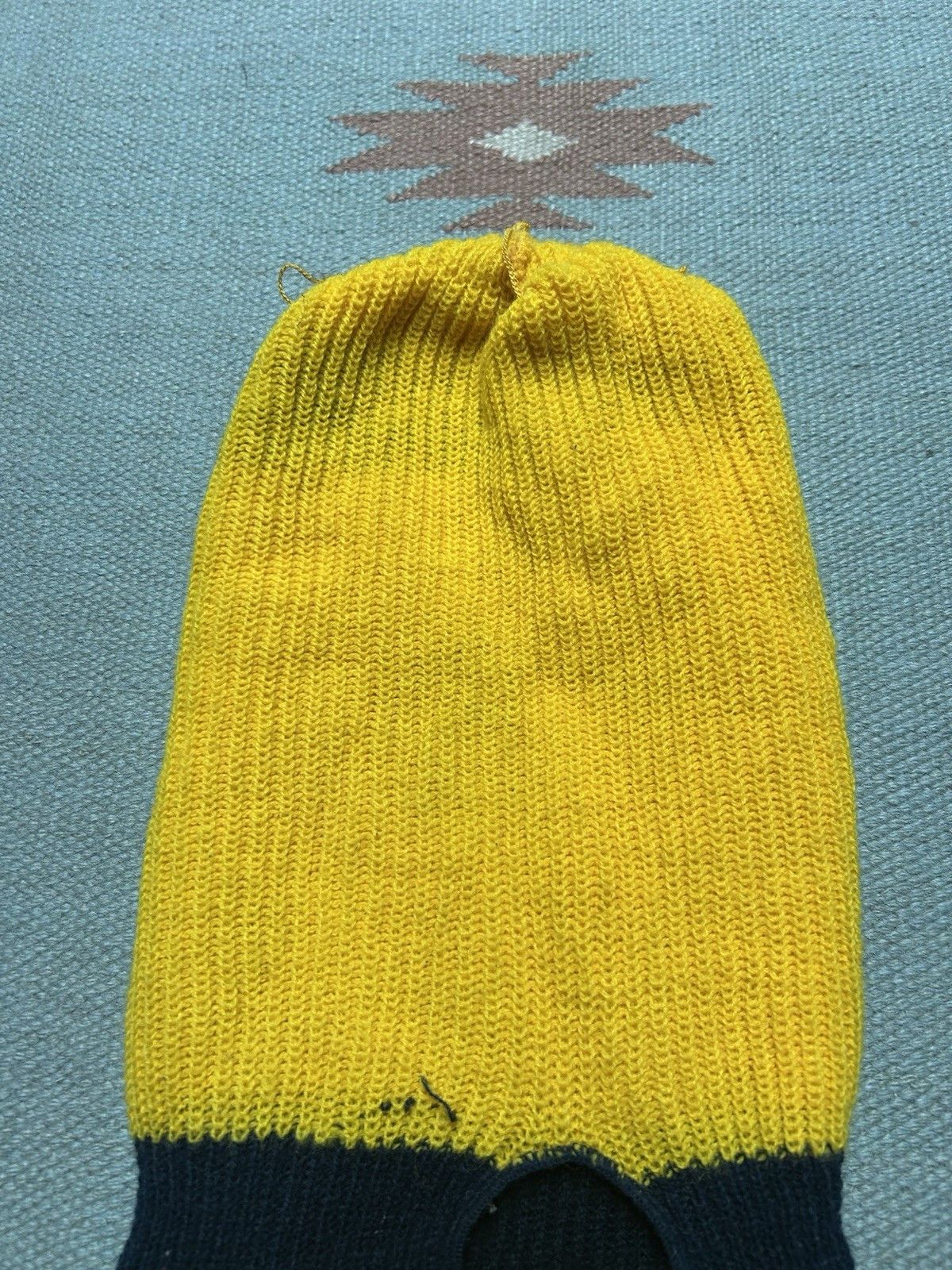 Vintage Vintage knit beanie balaclava robber mask snowmobile hat Size ONE SIZE - 6 Thumbnail