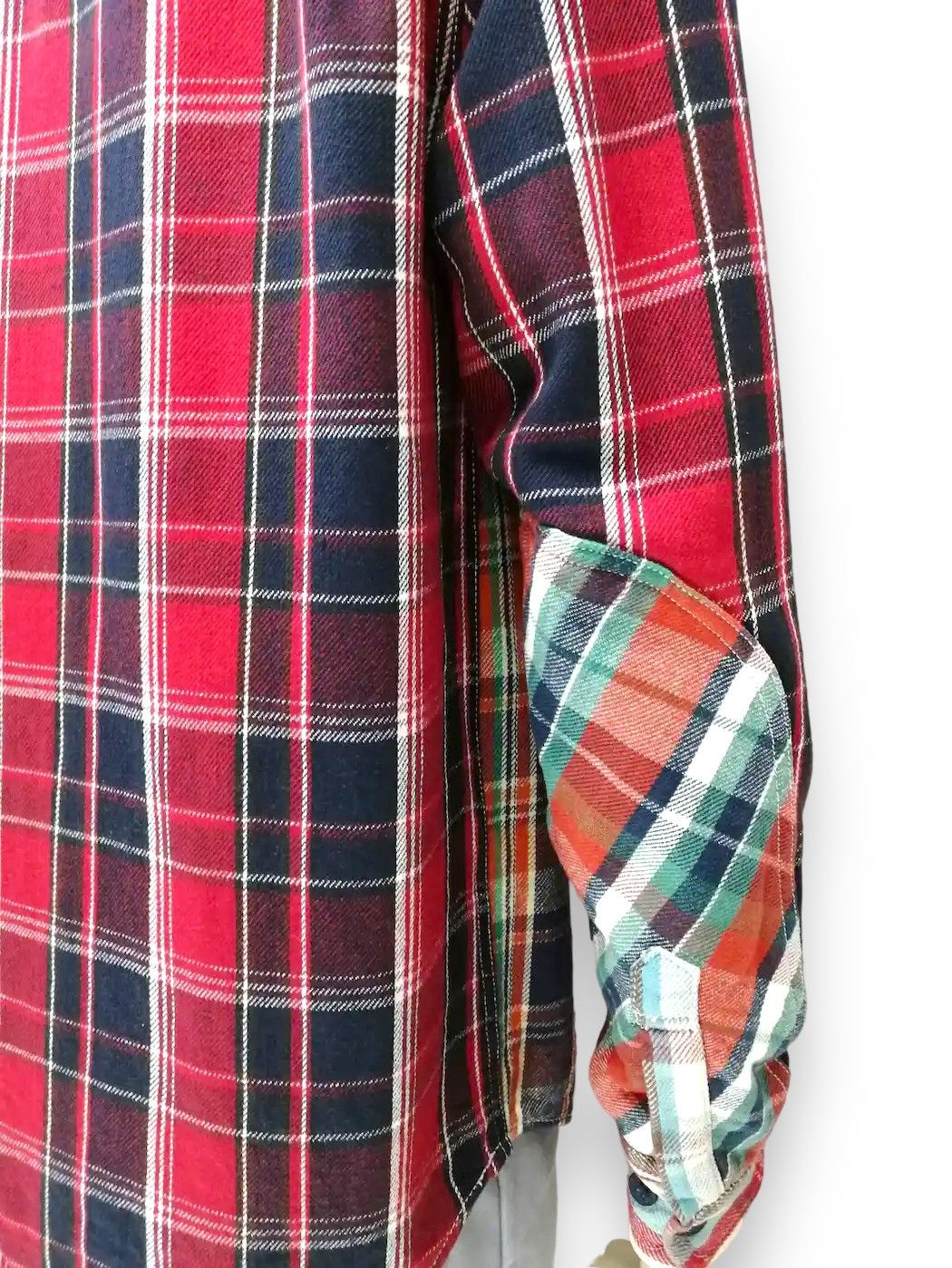 Japanese Brand ALCARZA Hybrid Tartan Checkered Classic Fit Heavy Flannel Size US L / EU 52-54 / 3 - 7 Thumbnail