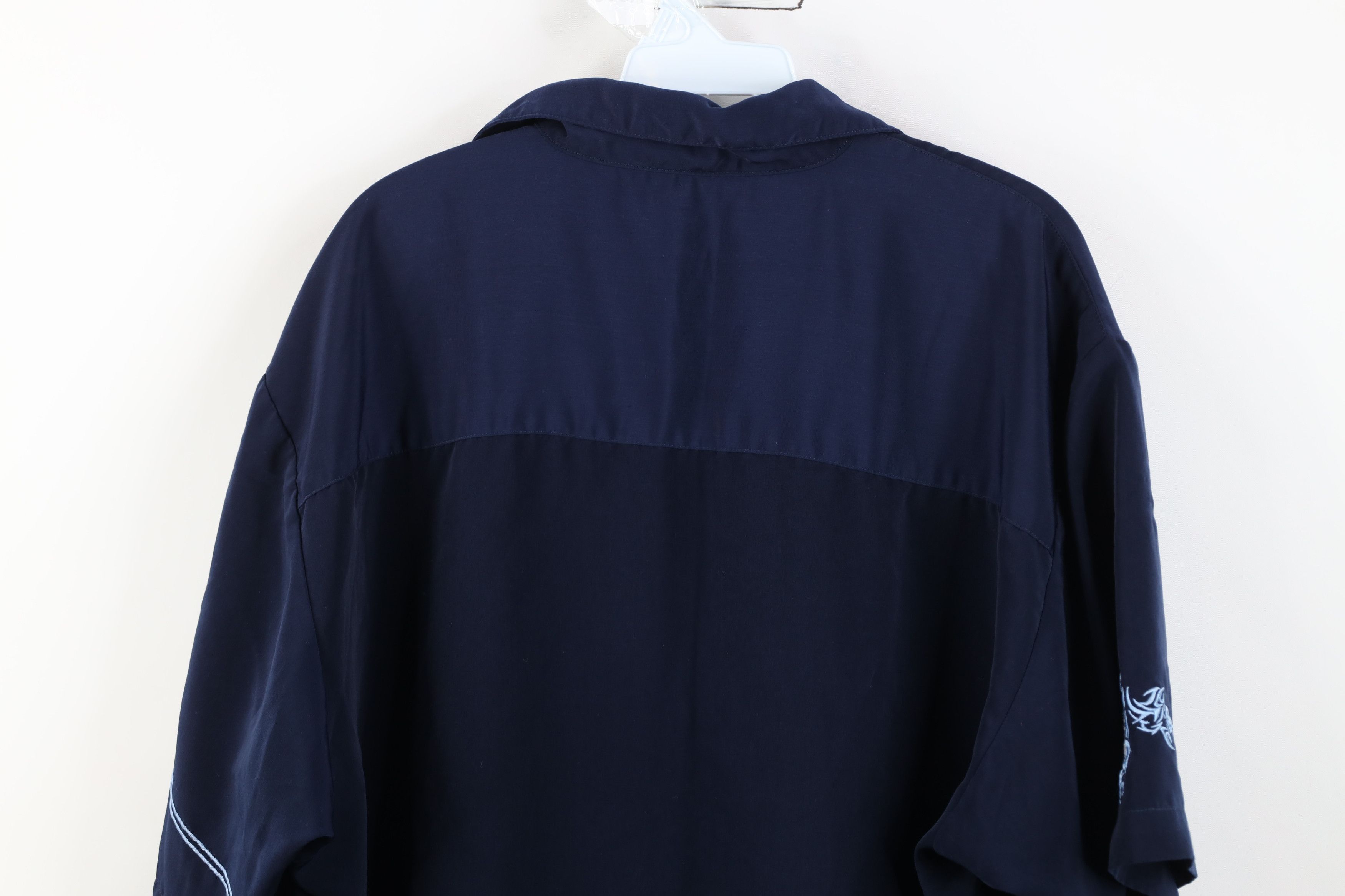 Vintage Vintage 90s Y2K Streetwear Looped Collar Button Shirt Size US L / EU 52-54 / 3 - 15 Thumbnail