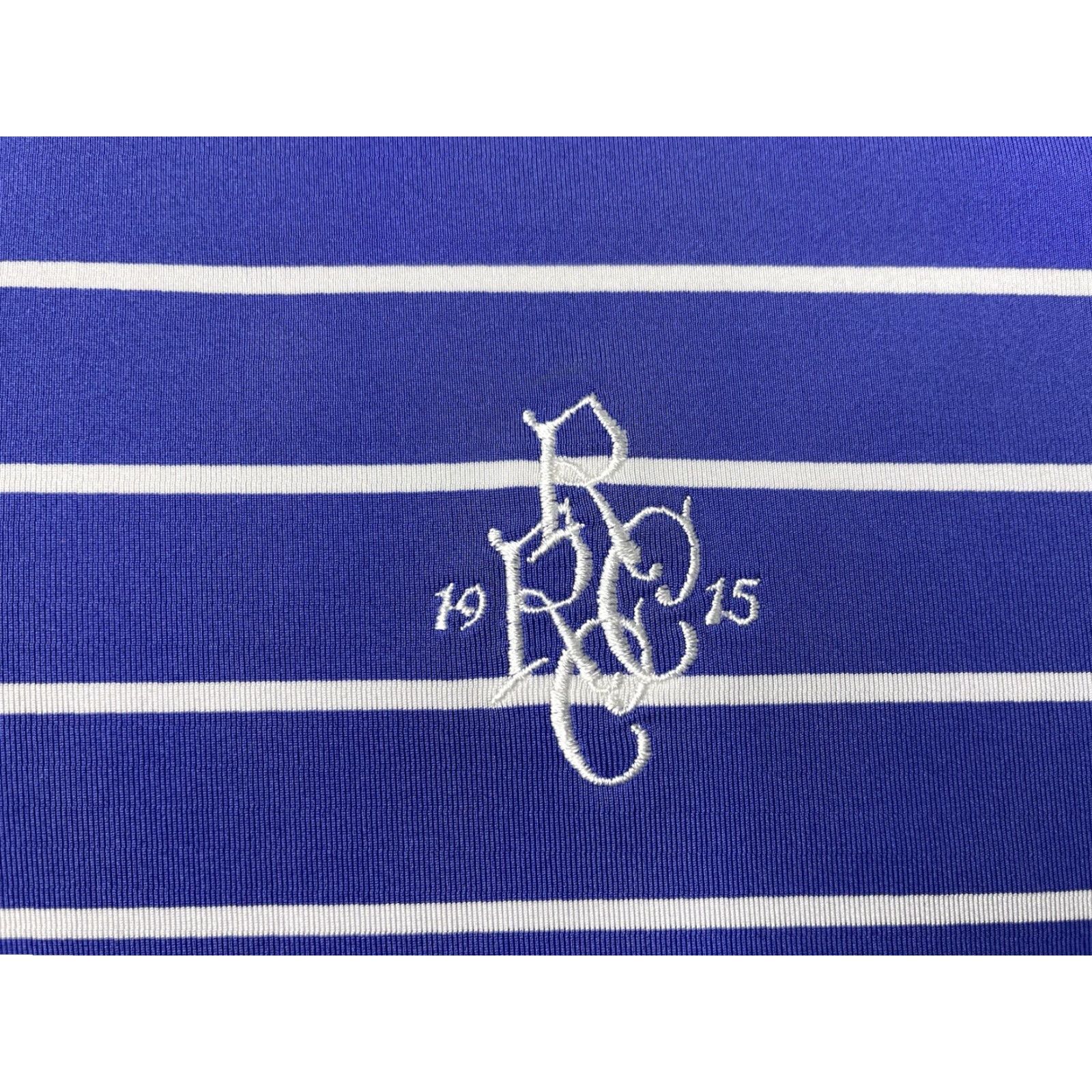 RLX Ralph Lauren RLX Ralph Lauren Golf Polo Shirt Men XL Rockaway River CC Logo Wicking Striped Polo Size US XL / EU 56 / 4 - 3 Thumbnail