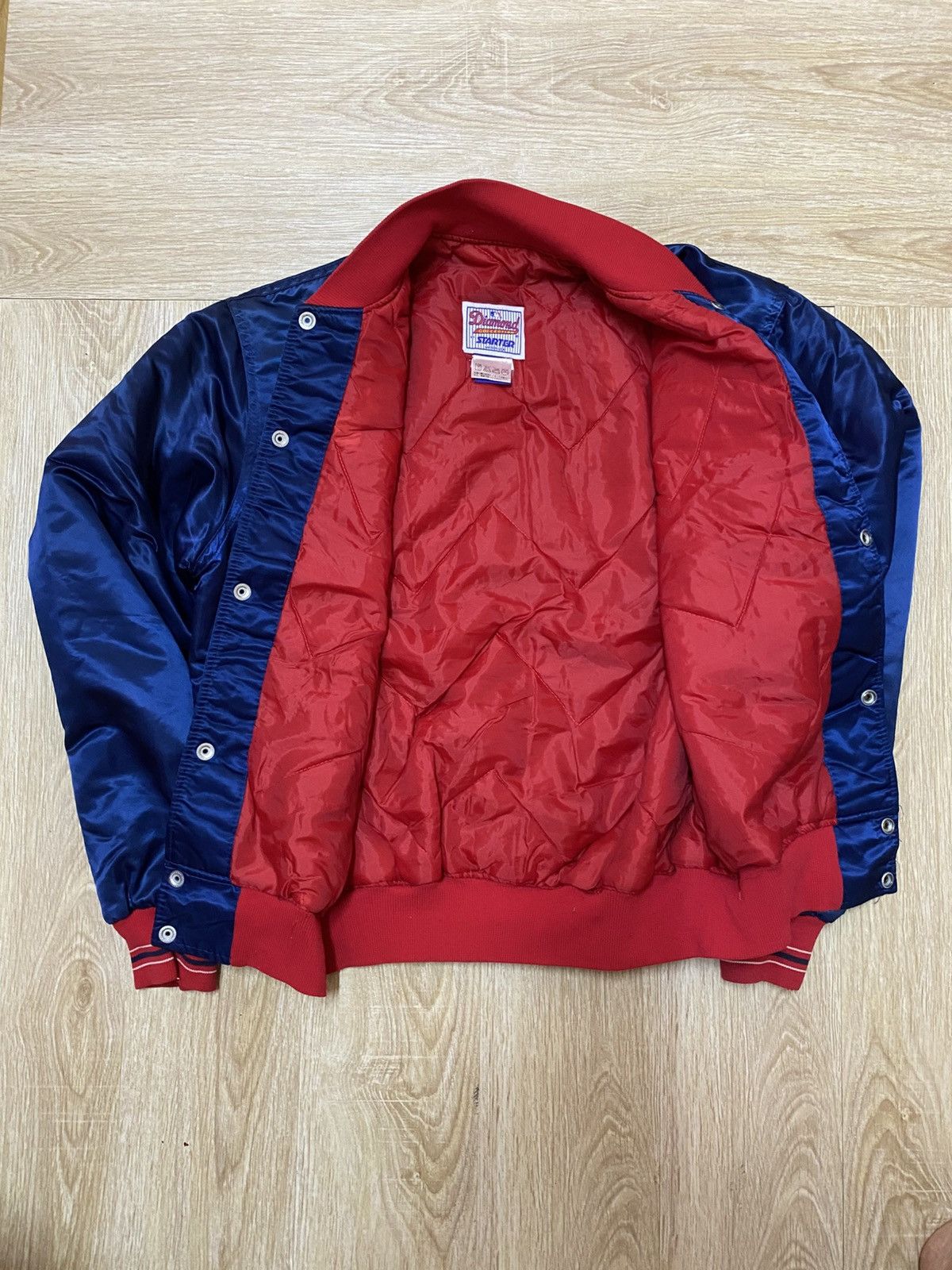 Starter Vintage starter cleveland indians satin varsity jacket Size US M / EU 48-50 / 2 - 6 Thumbnail