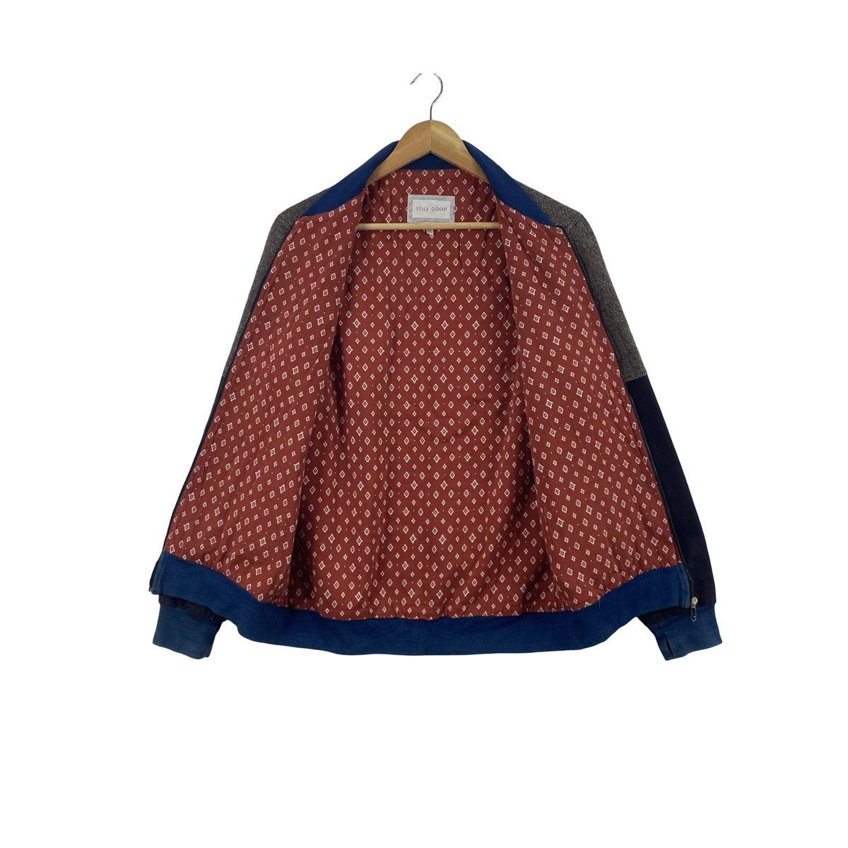 Other STILL GOOD Bomber Jacket Grey Tweed Panel Zip Up Size US S / EU 44-46 / 1 - 7 Thumbnail