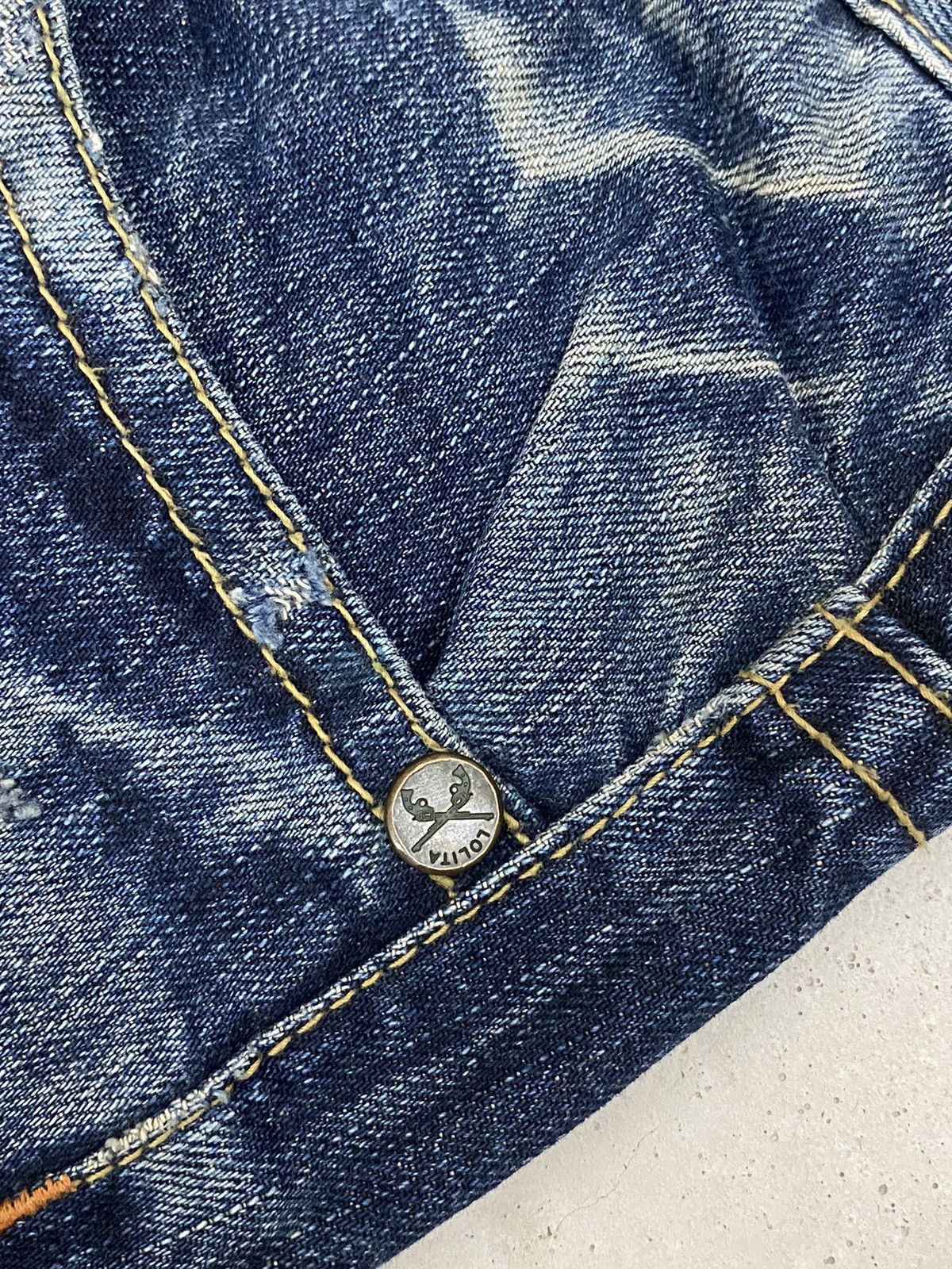 If Six Was Nine × Japanese Brand × Le Grande Bleu (L.G.B.) Lolita Japan Yoshimoto Nara Whisker Washed Zipper Pocket Size US 34 / EU 50 - 7 Thumbnail