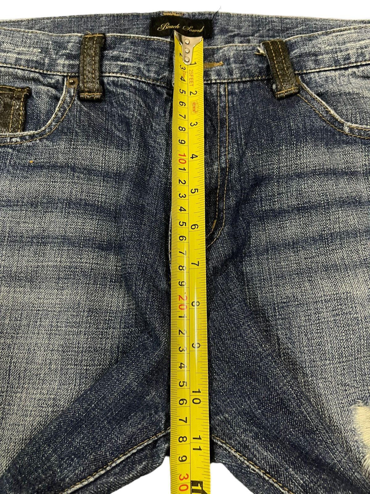Hysteric Glamour Vintage Japanese Brand Blue Wash Style Distress Bootcut Jean Size US 33 - 13 Thumbnail