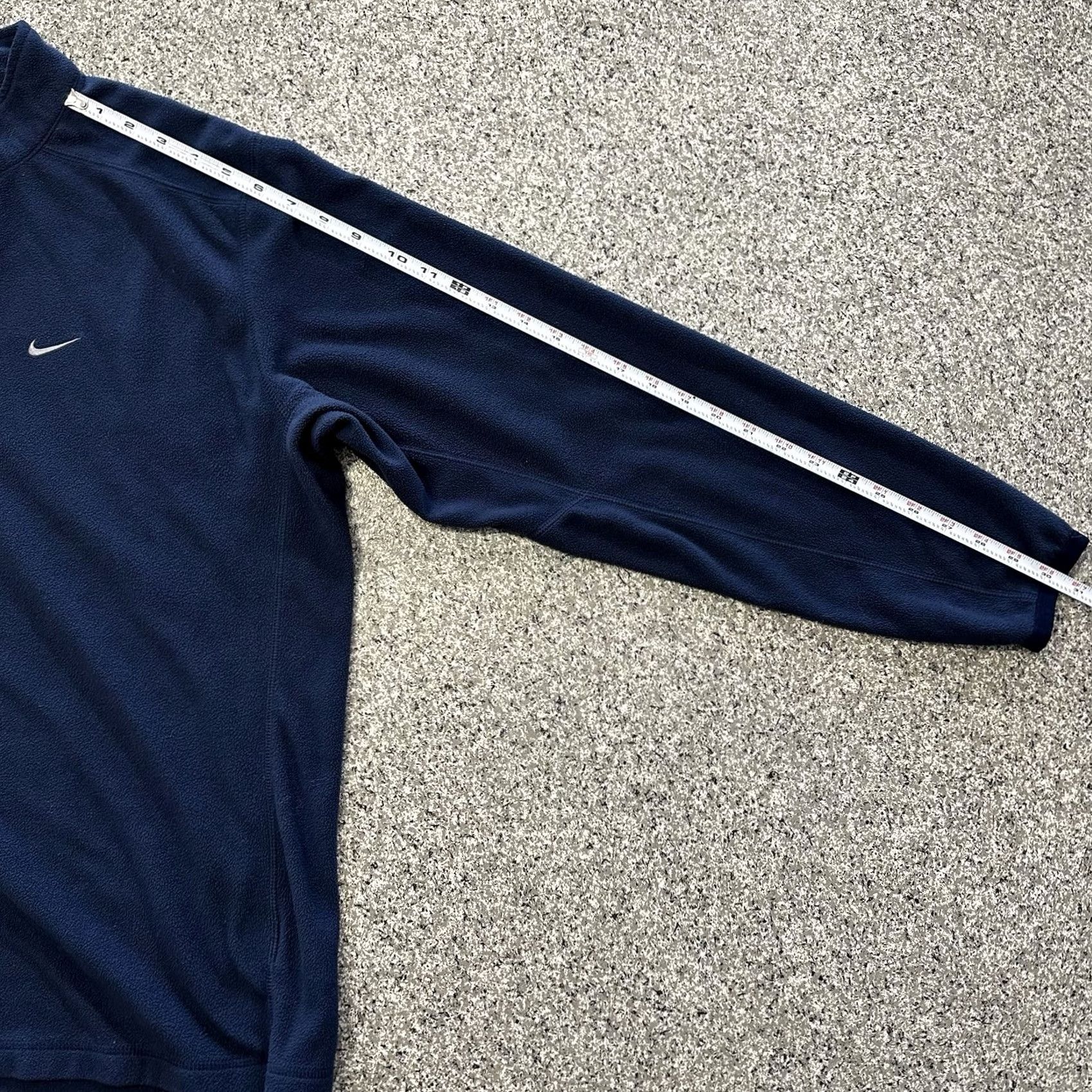 Nike VINTAGE Nike Therma Pullover Mens L 1/4 Zip Fleece Blue Long Sleeve Mock Neck Black? Size US L / EU 52-54 / 3 - 7 Thumbnail