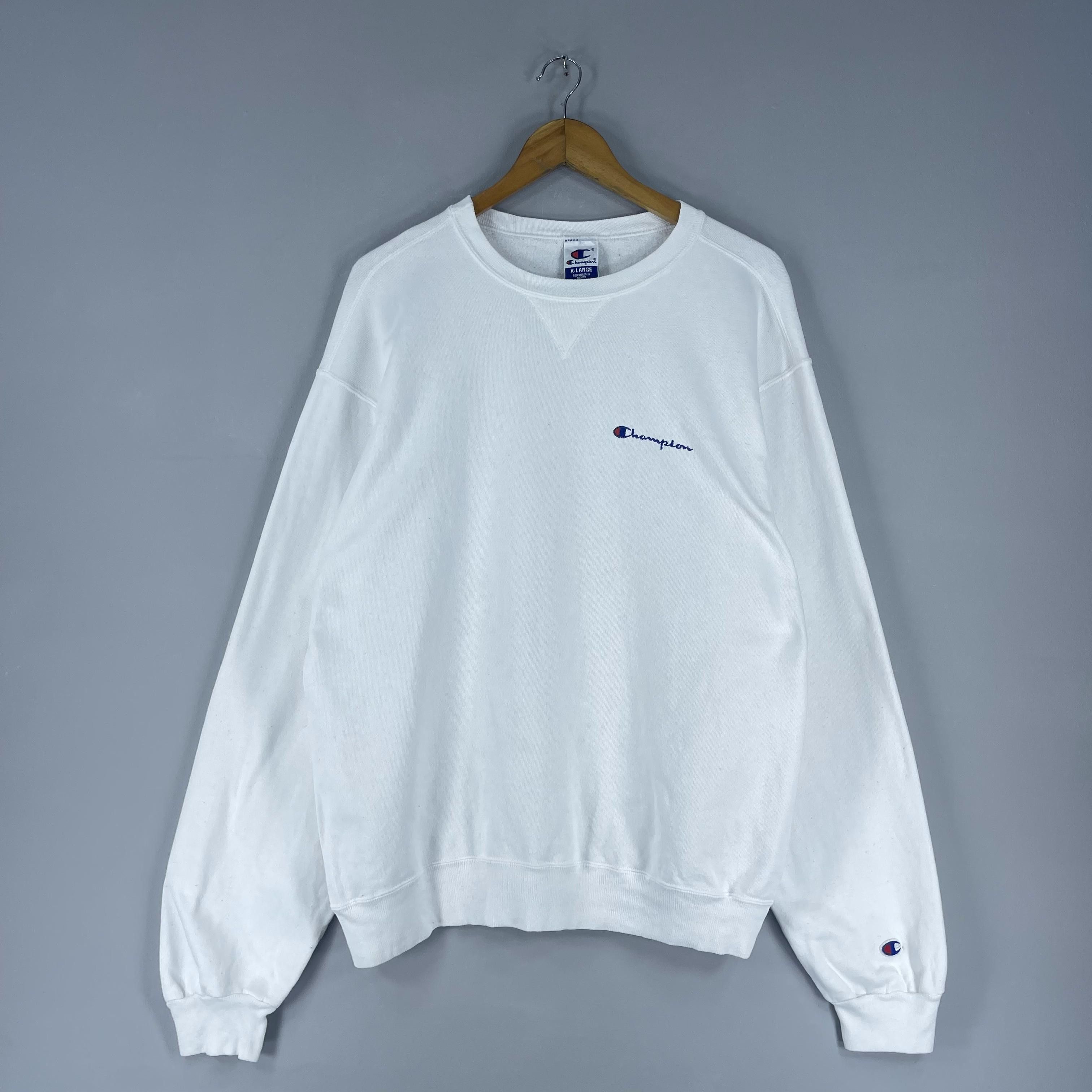 Champion Vintage 90's CHAMPION Script Logo Sweatshirt Size US XL / EU 56 / 4 - 4 Thumbnail