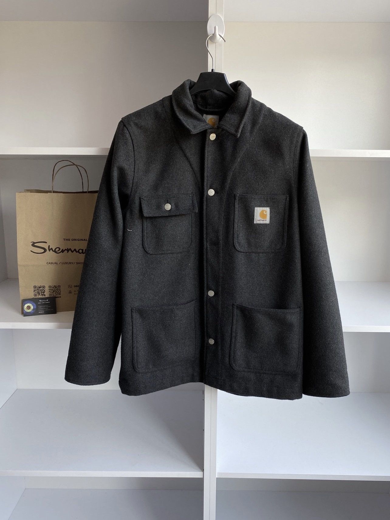 Carhartt × Vintage Vintage Carhartt wool jacket streetwear style Size US L / EU 52-54 / 3 - 1 Thumbnail